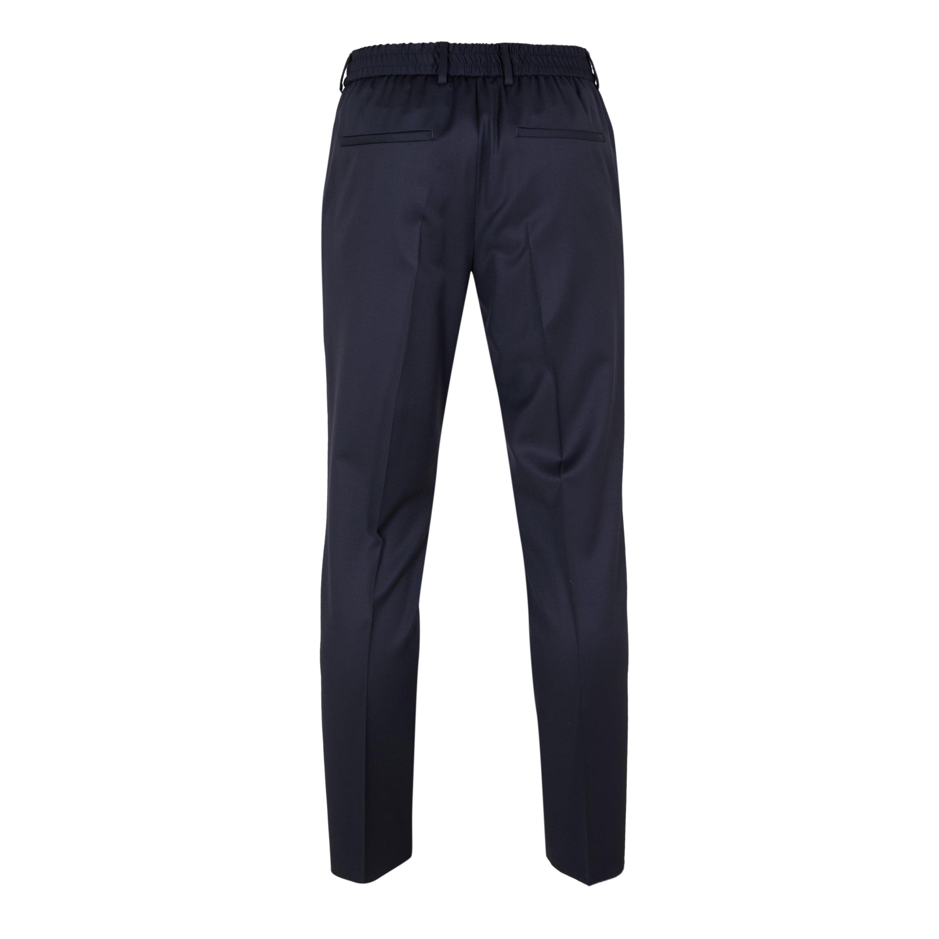 Dark Blue - Boss - Boss H-Genius-Ds-B1 10236006 01 Straight Leg Trousers Mens - 2