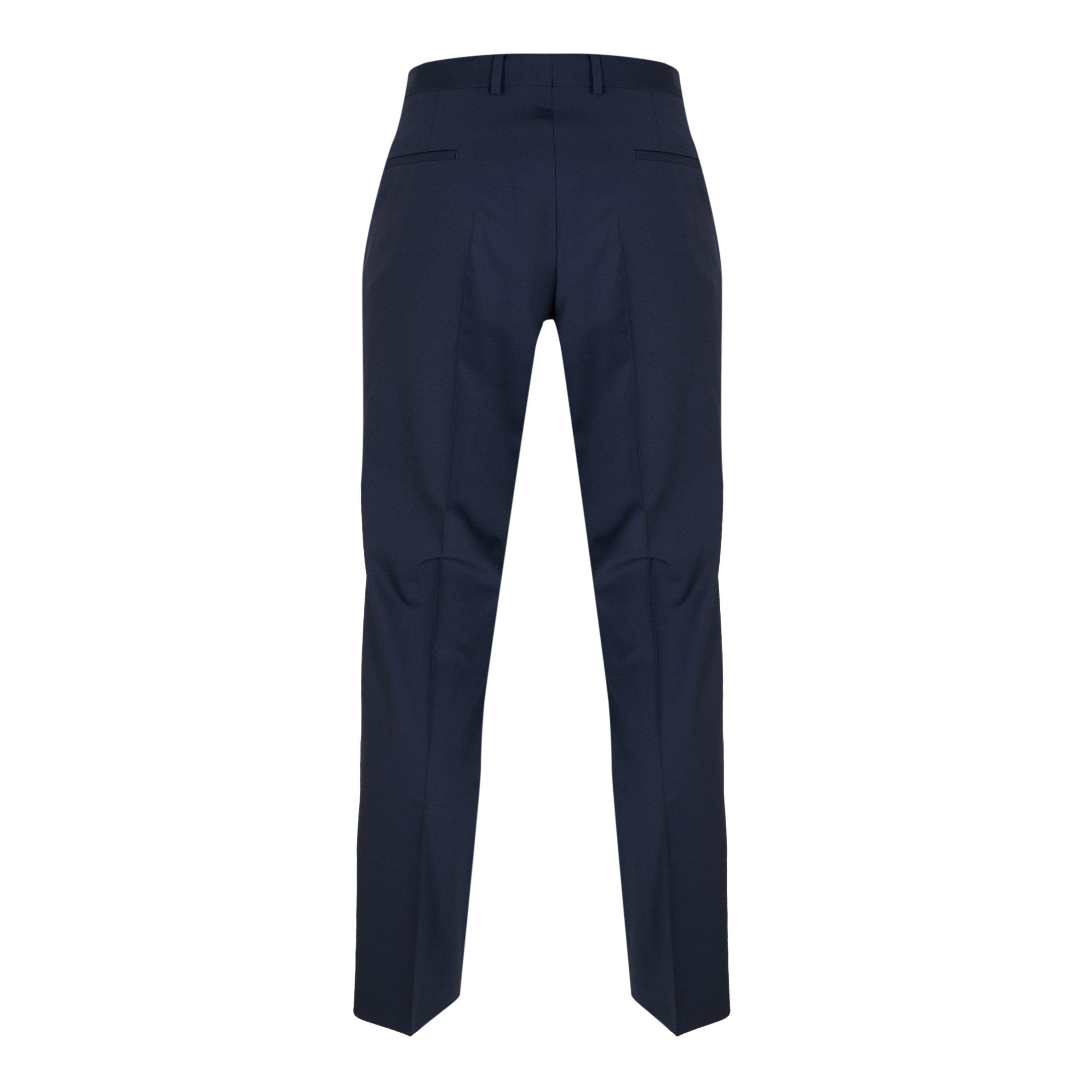 Dark Blue - Boss - Boss H-Leon-Mm-C-224 10245447 01 Straight Leg Trousers Mens - 2