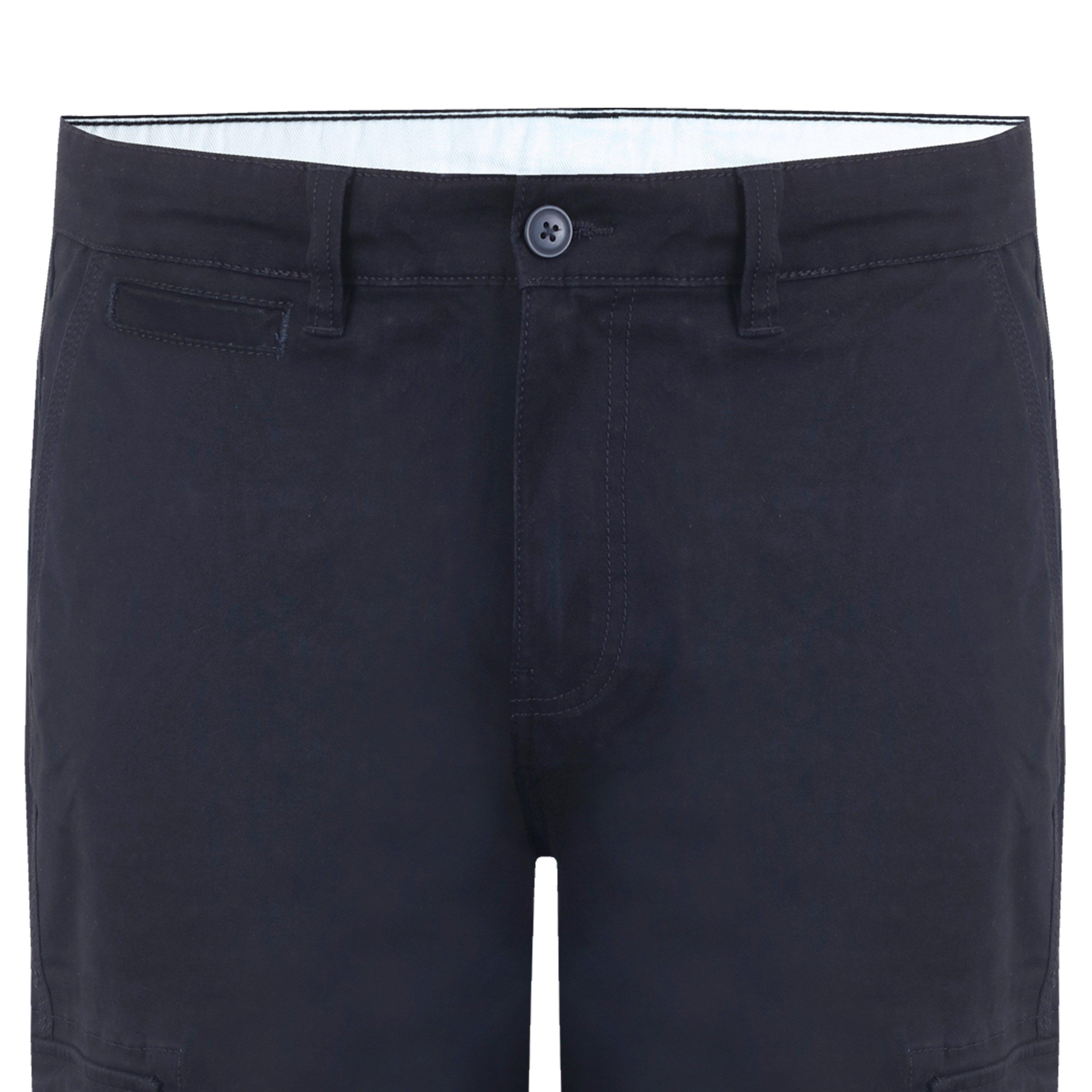 Black - Fabric - Cargo Pant - 4