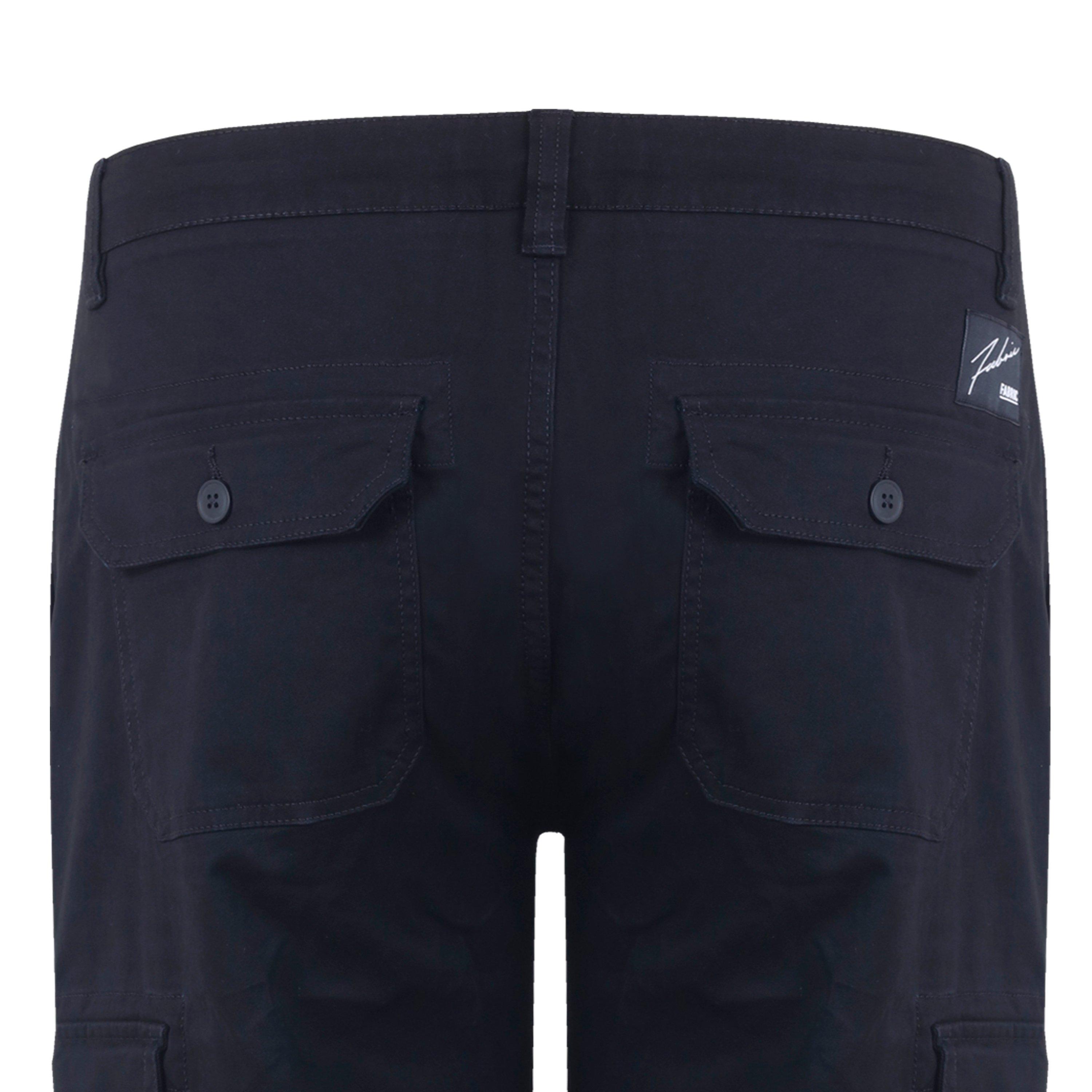 Black - Fabric - Cargo Pant - 6