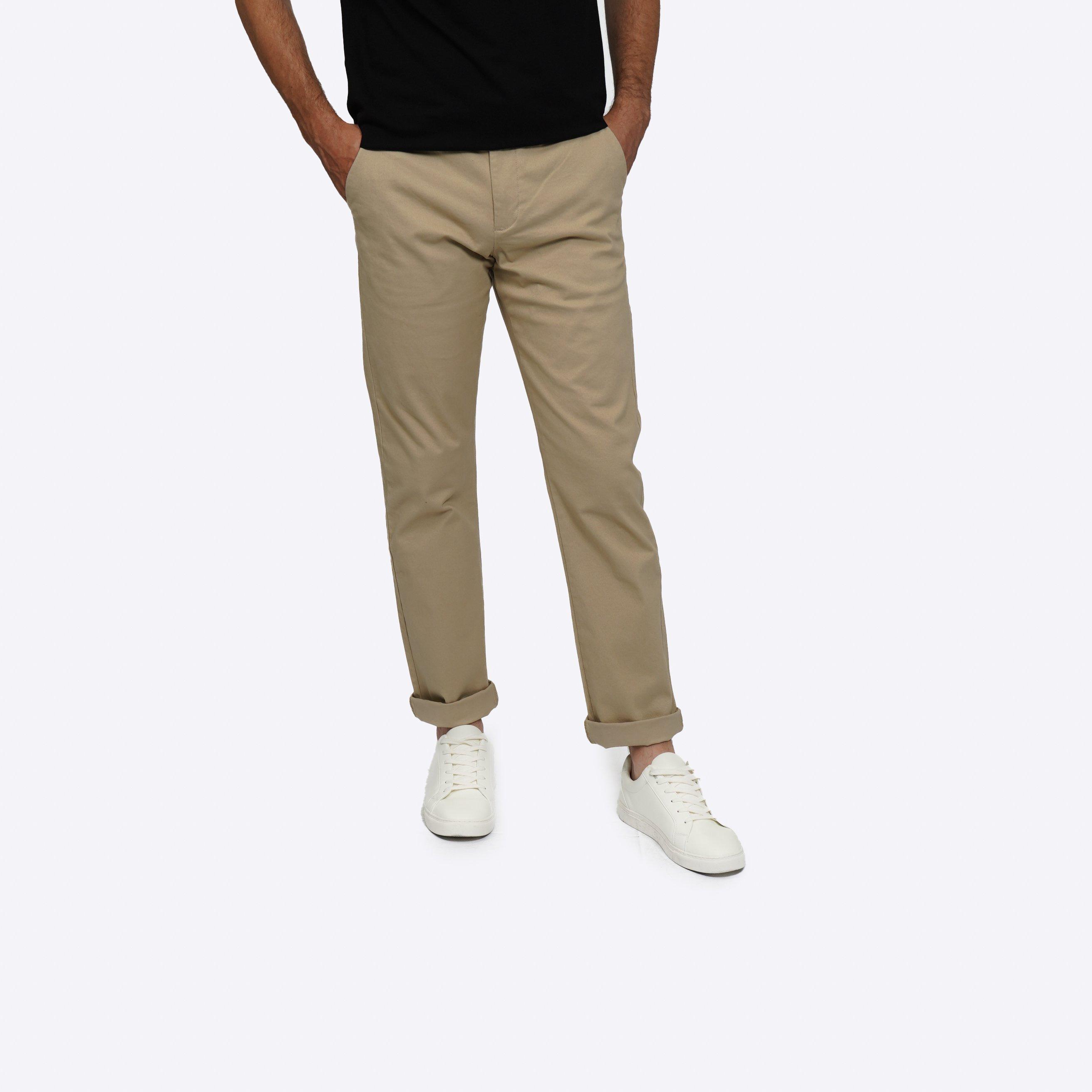 Howick Men's Chino Trouser - Stone - 34W S