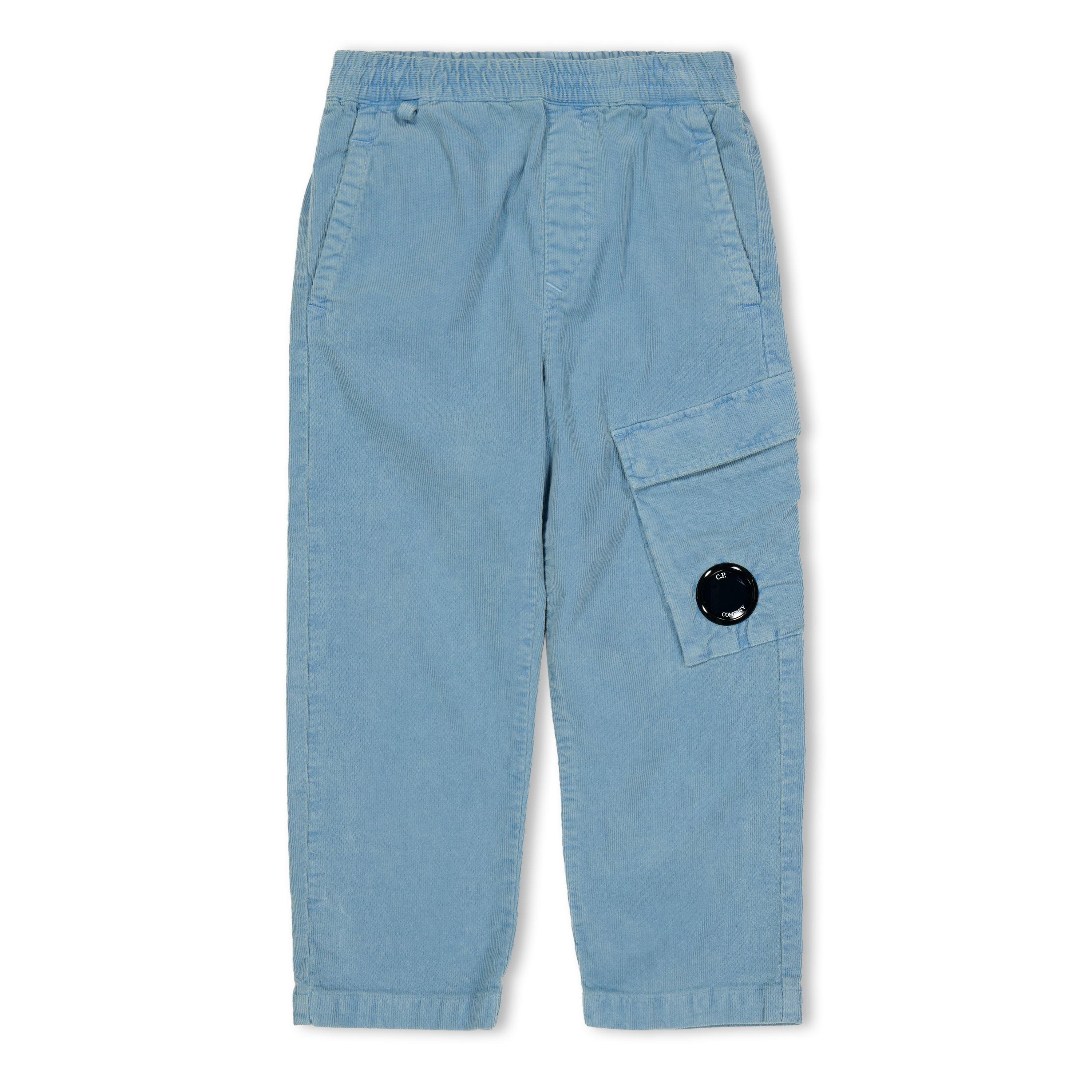 Cp Company Boys Kids' Cargo Trousers - Aegean Bl 40589 - 10Y