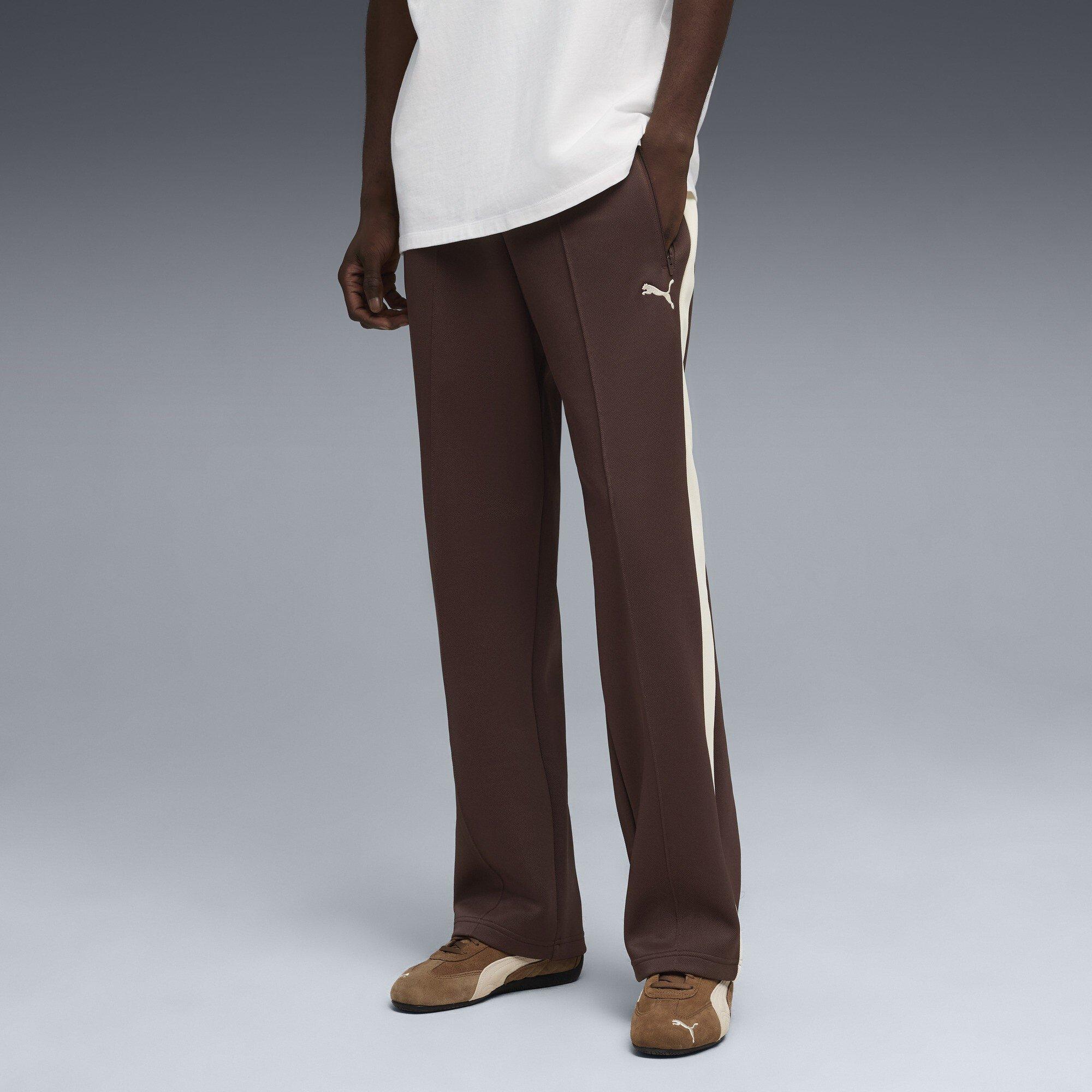 Chocolate Brown - Puma - Men's Open Hem Jersey Joggers - 3