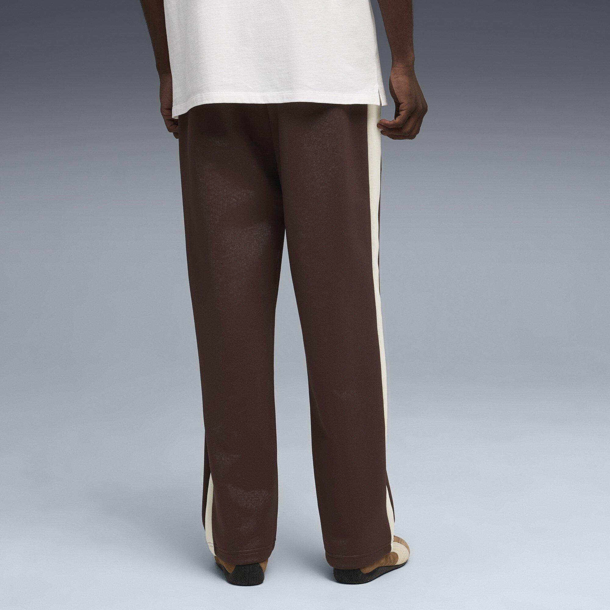 Chocolate Brown - Puma - Men's Open Hem Jersey Joggers - 4