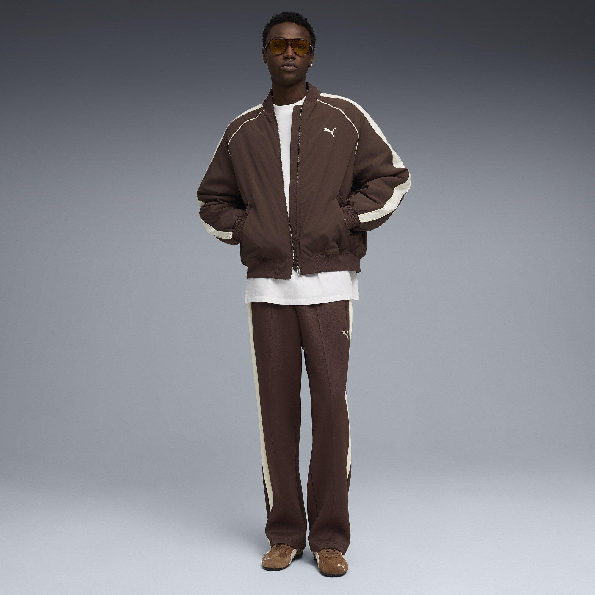 Chocolate Brown - Puma - Men's Open Hem Jersey Joggers - 5