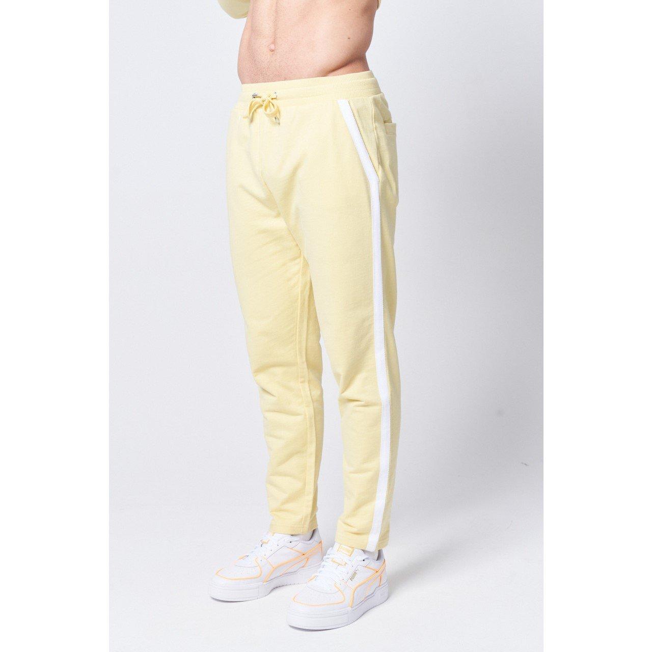 Native Youth Men's Taped Open Hem Jersey Joggers - Yellow - 32