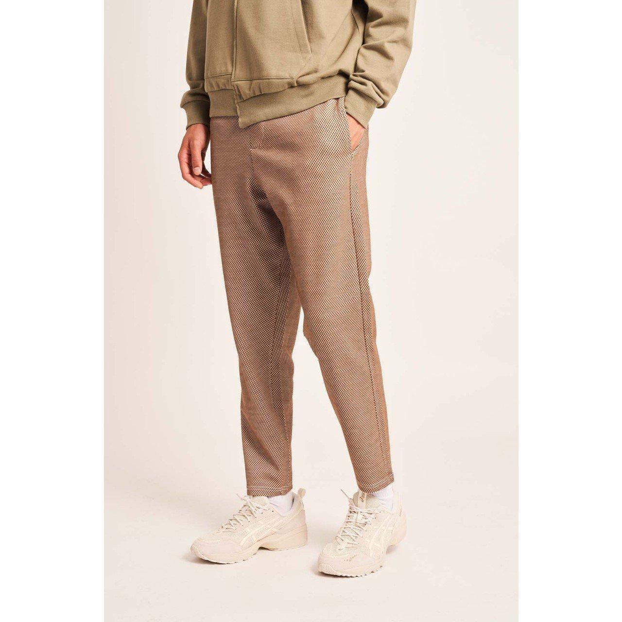 Beige - Native Youth - Open Hem Jersey Joggers - 2