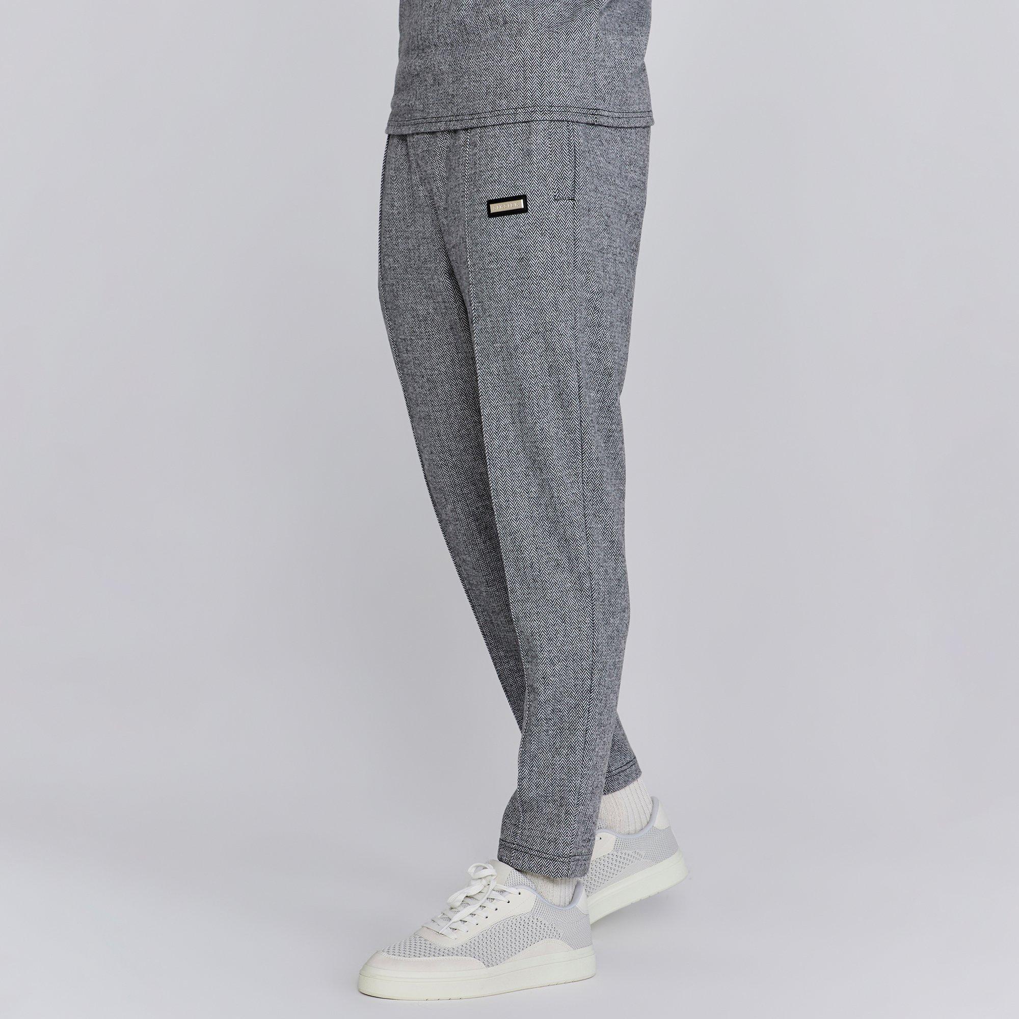 Siksilk Men's Smart Open Hem Jersey Joggers - Grey - Medium
