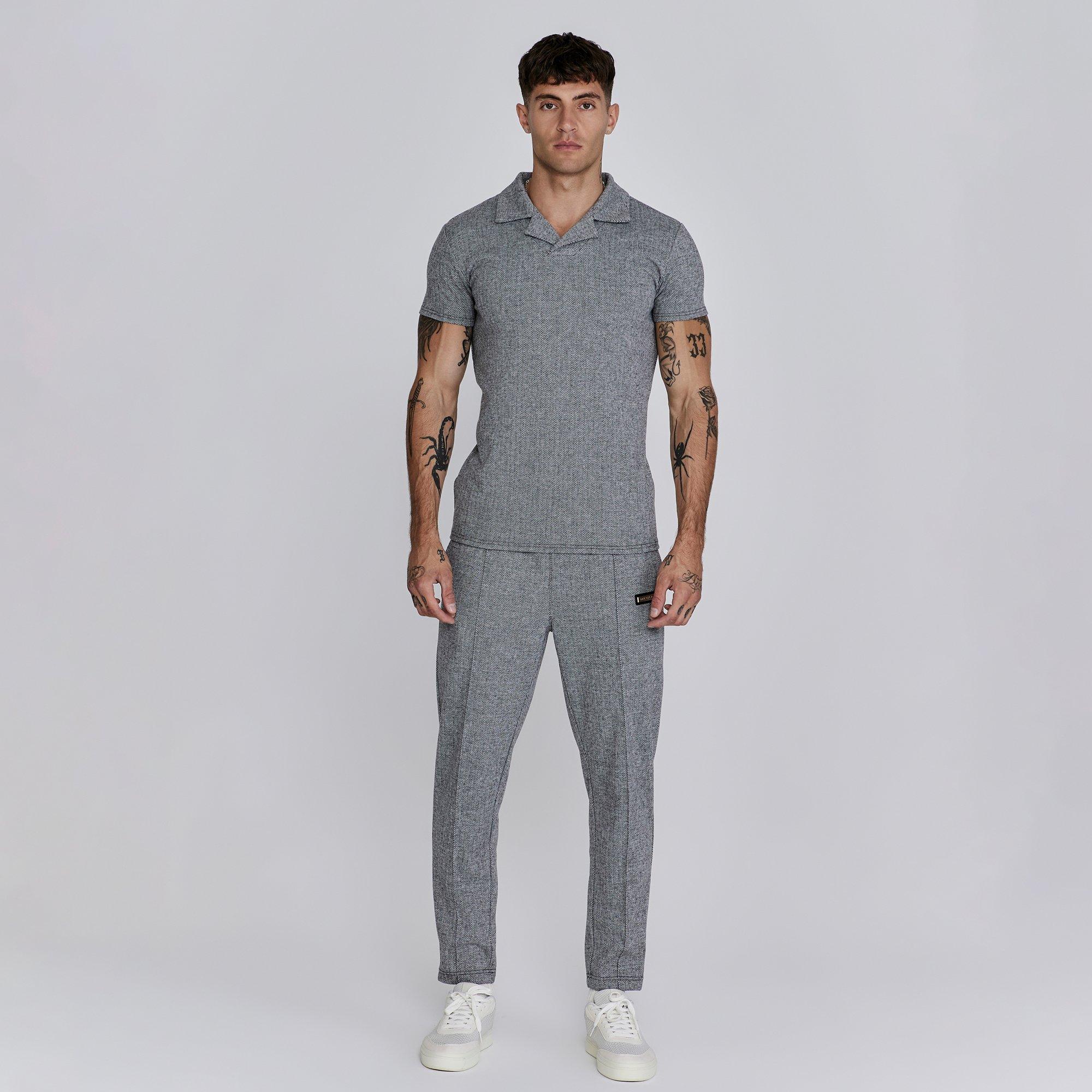 Grey - SikSilk - Men's Smart Open Hem Jersey Joggers - 4