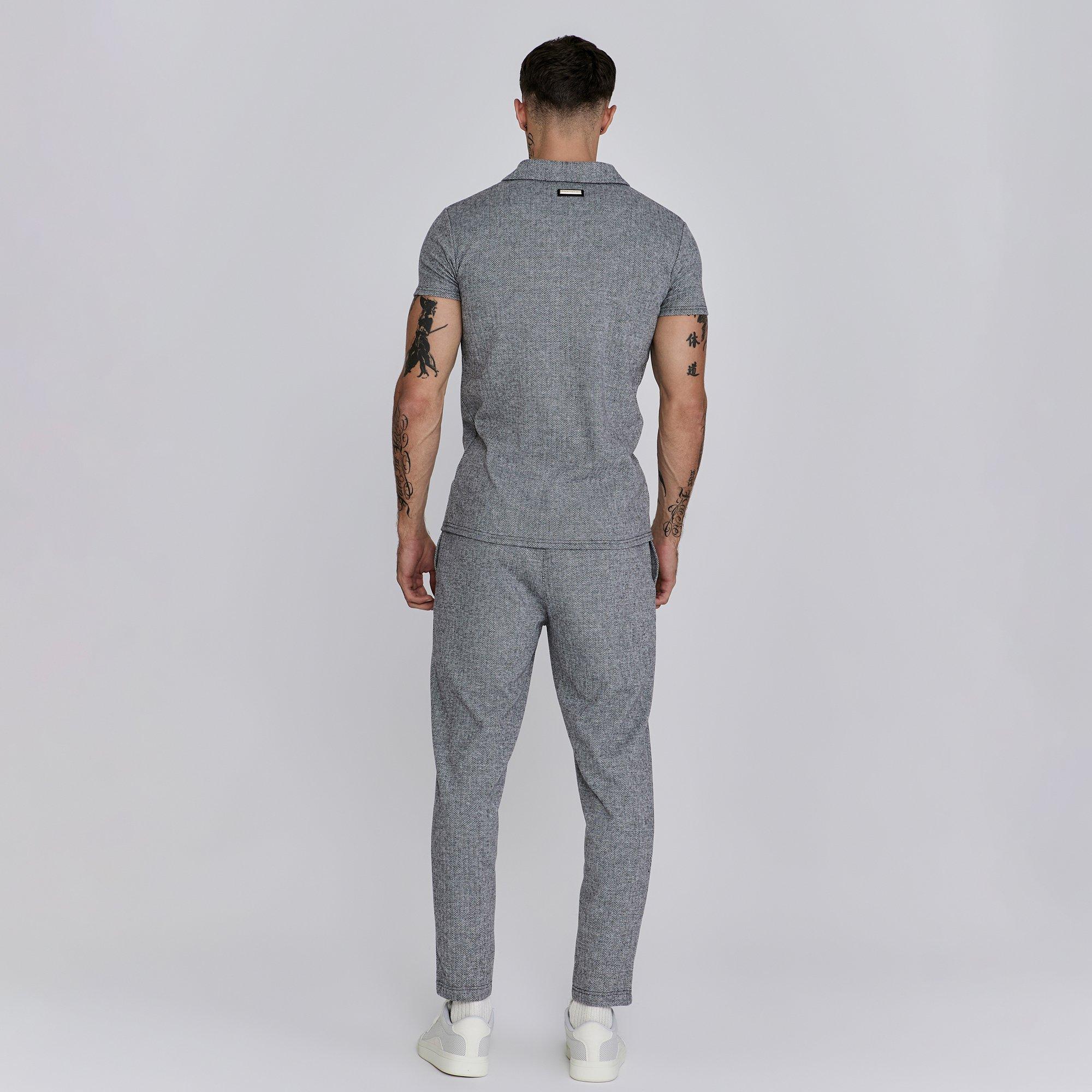Grey - SikSilk - Men's Smart Open Hem Jersey Joggers - 5