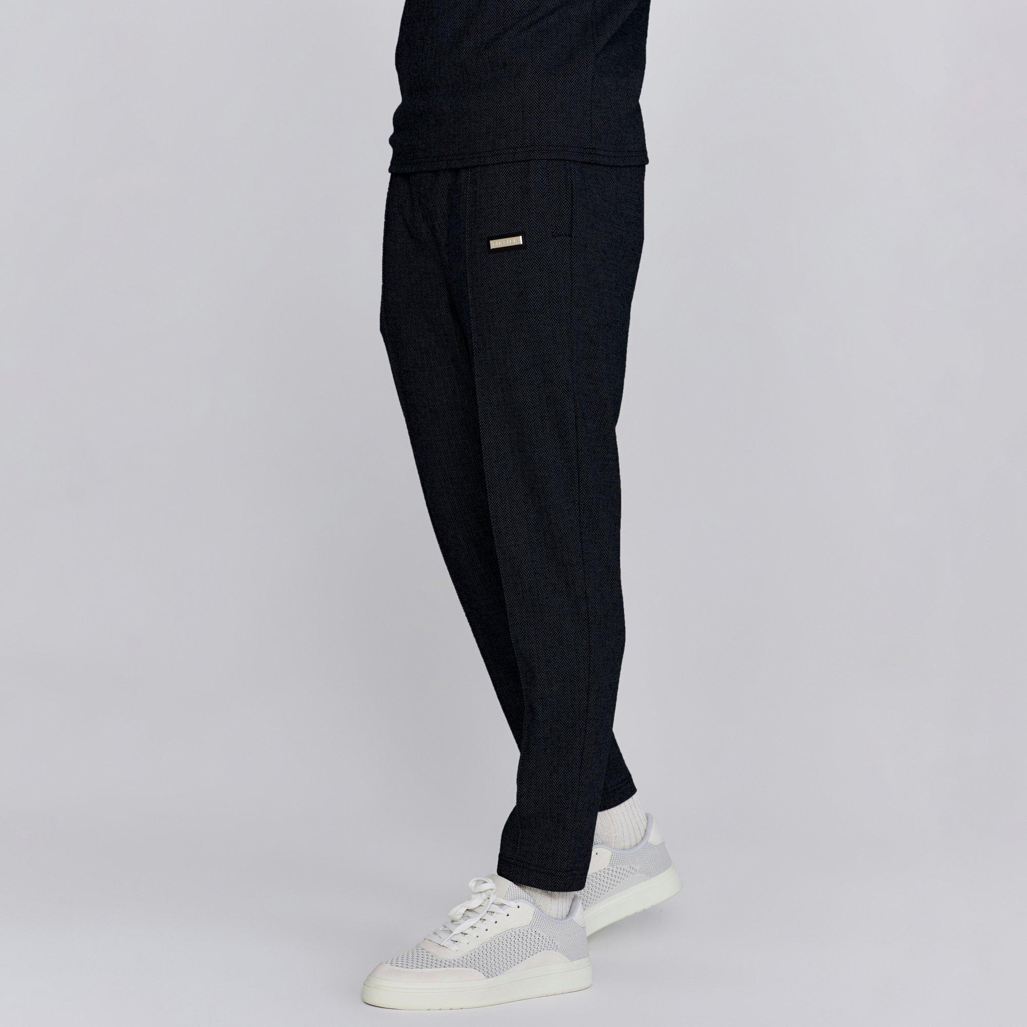 Siksilk Men's Smart Open Hem Jersey Joggers - Black - Large