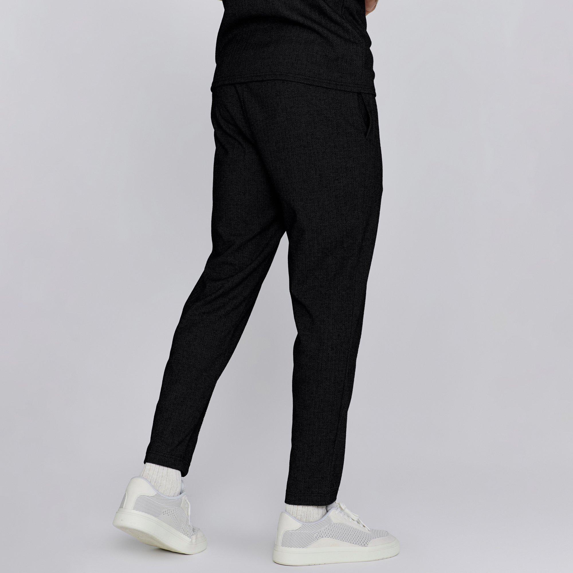 Zwart - SikSilk - Smart Open Hem Jersey Joggers - 3