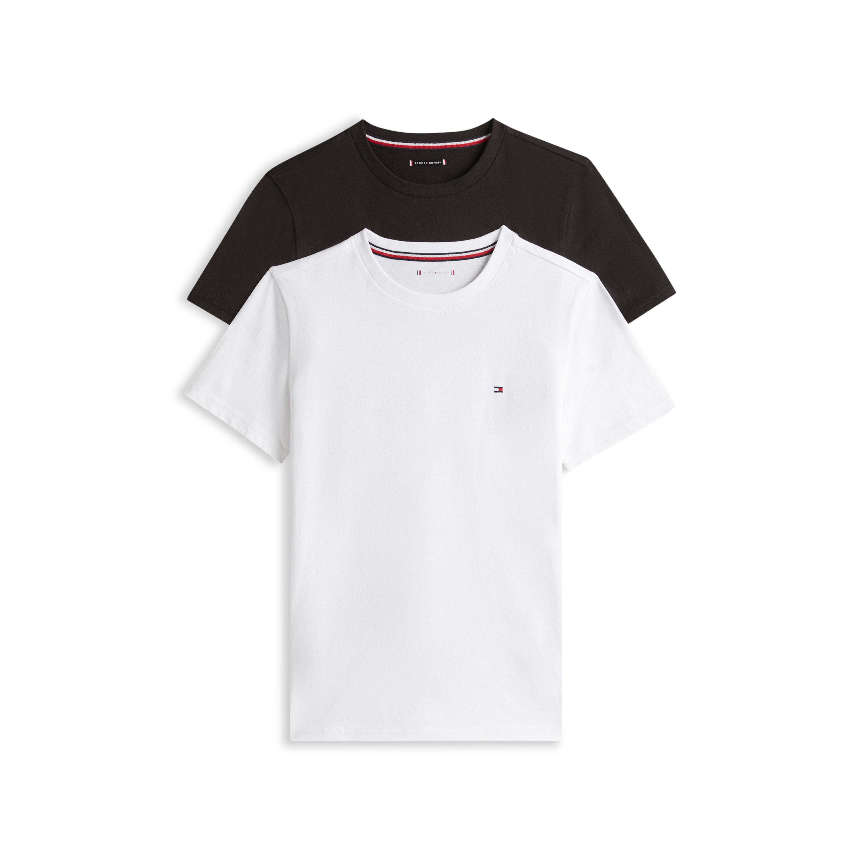 White/Black 0R9 - Tommy Hilfiger - Tommy 2Pk SS Tee Jn64 - 1