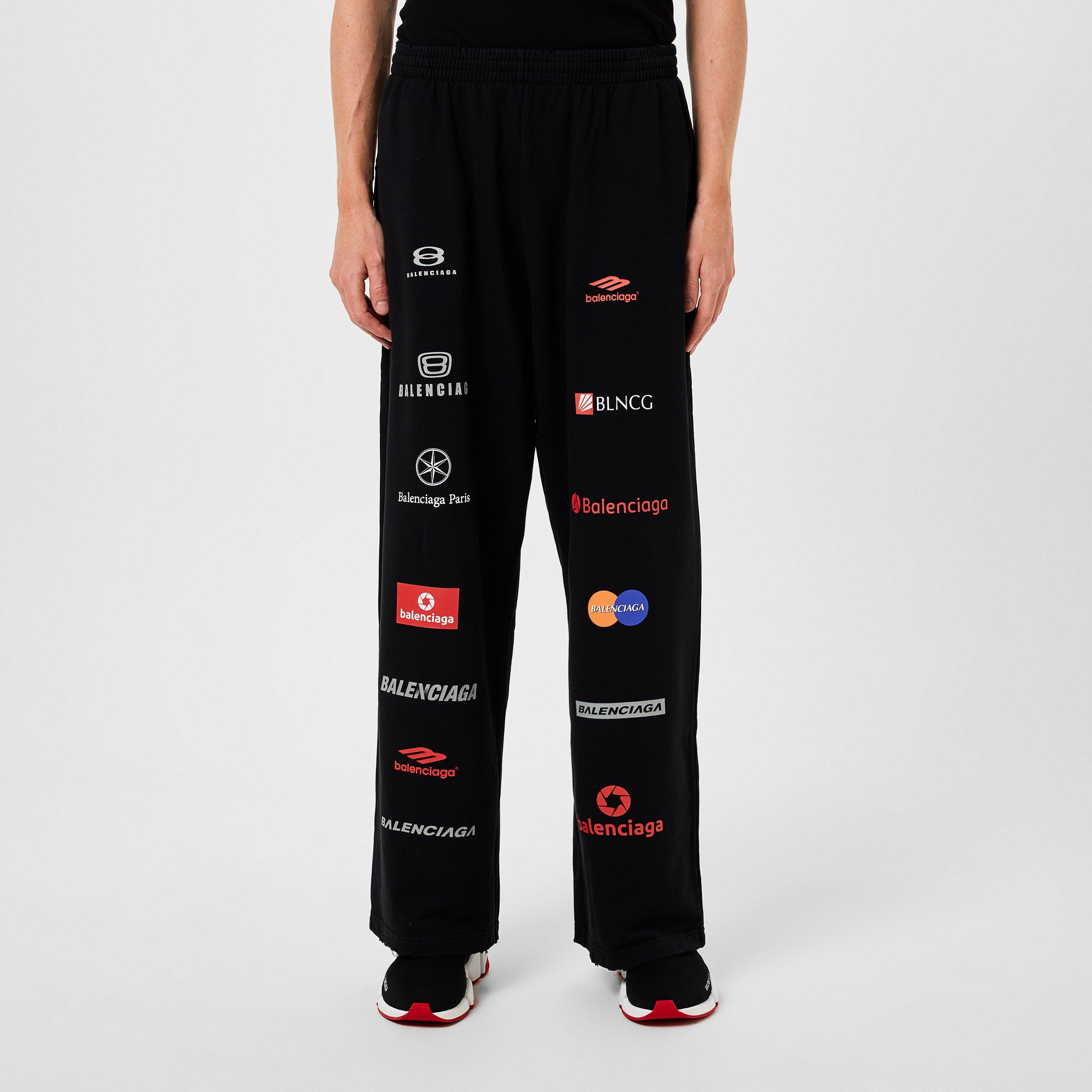 Black - Balenciaga - Logo Jogging Bottoms - 3