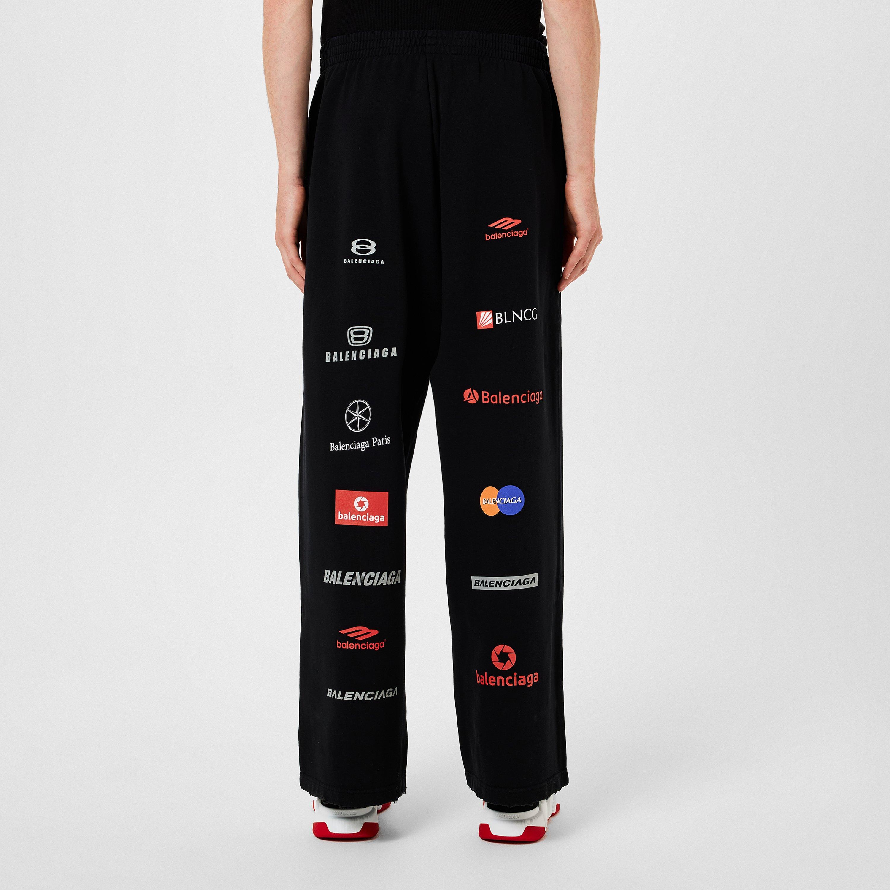 Black - Balenciaga - Logo Jogging Bottoms - 4