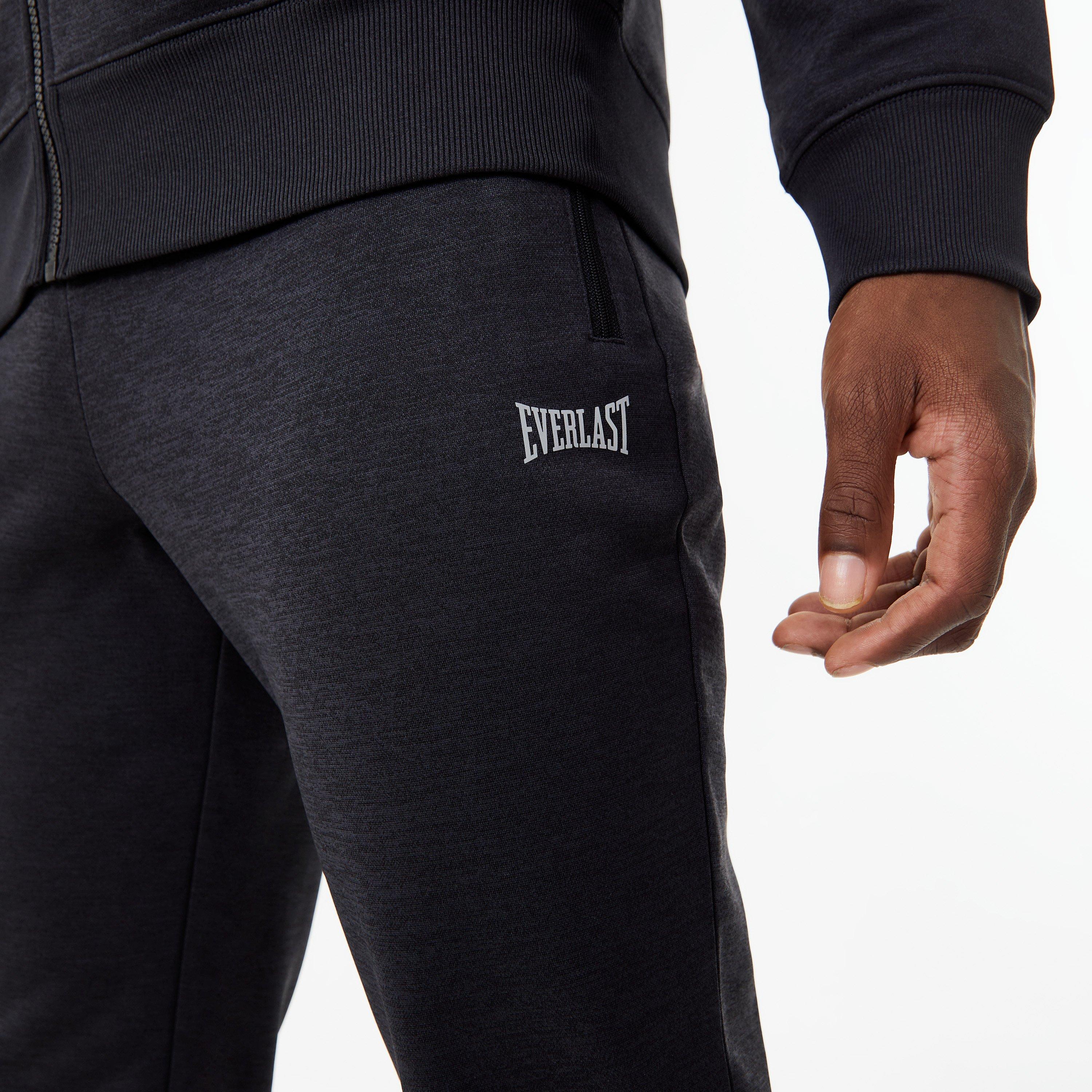 Schwarz - Everlast - Closed Hem Poly Joggers - 3