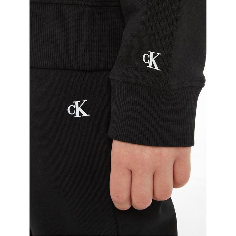 CK Noir - Calça Legging Preta Com Bolso e Detalhe - Institute Logo Tracksuit Set Juniors - 3