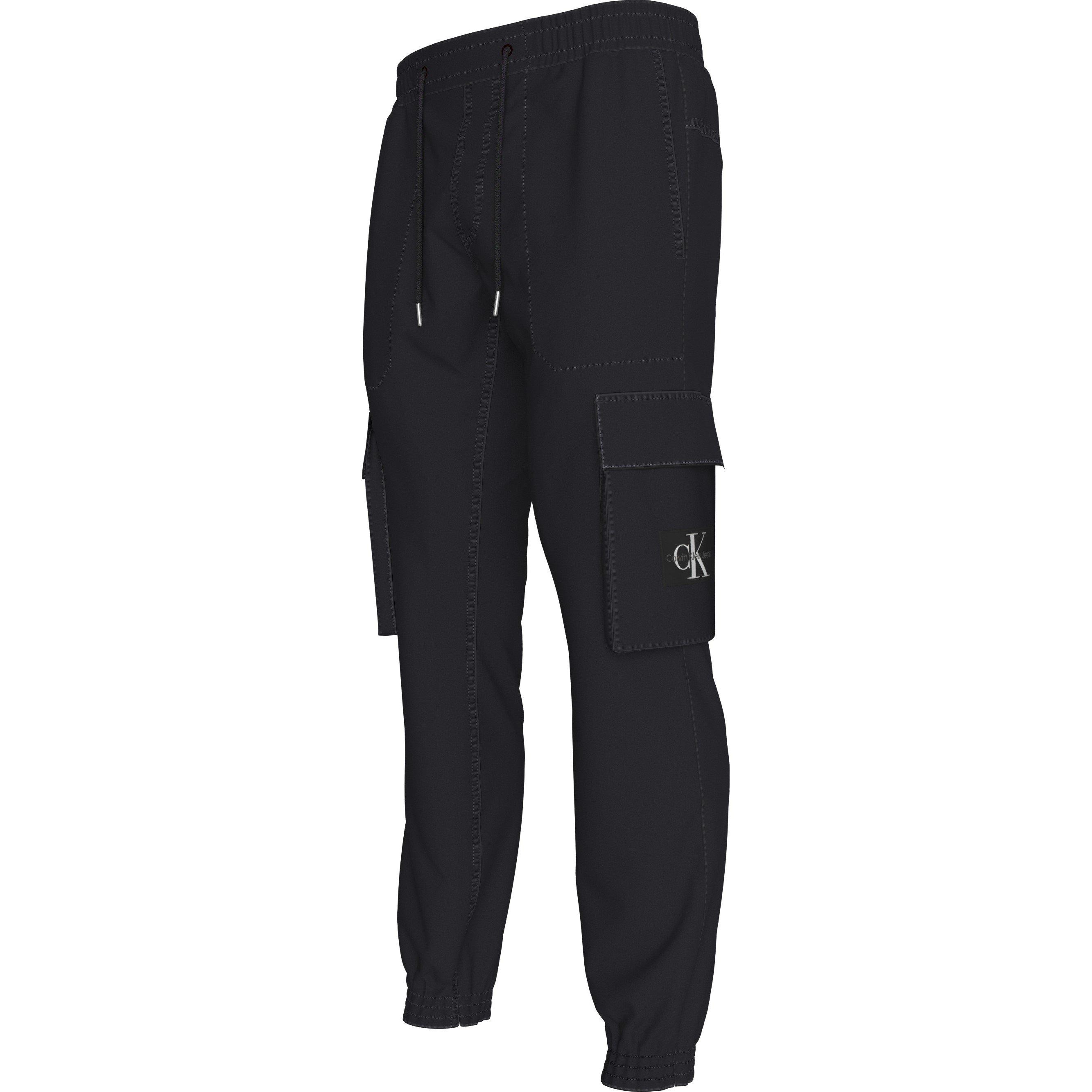 Ck Black BEH - Calvin Klein Jeans - Men's Skinny Washed Cargo Trousers - 3