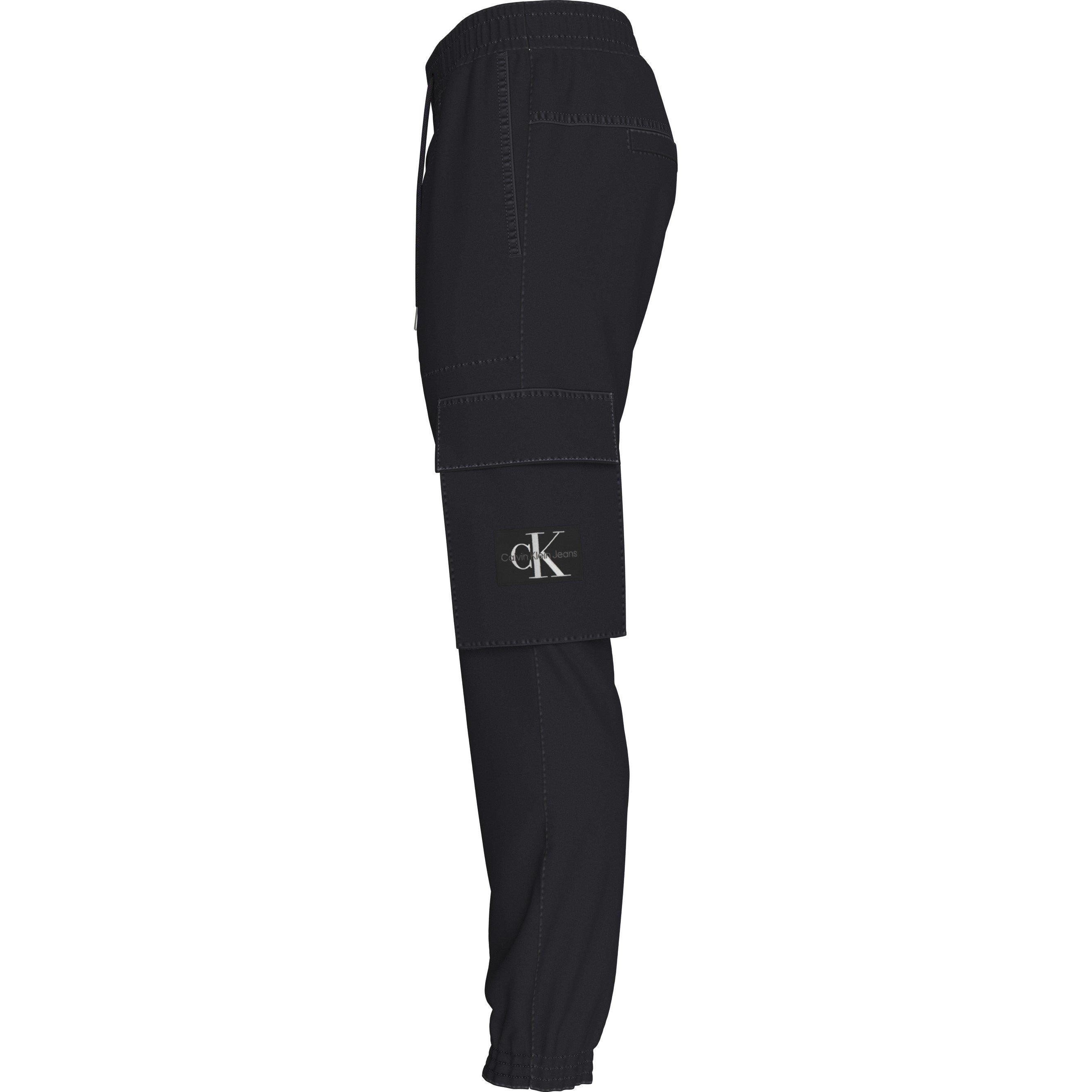 Ck Black BEH - Calvin Klein Jeans - Men's Skinny Washed Cargo Trousers - 4