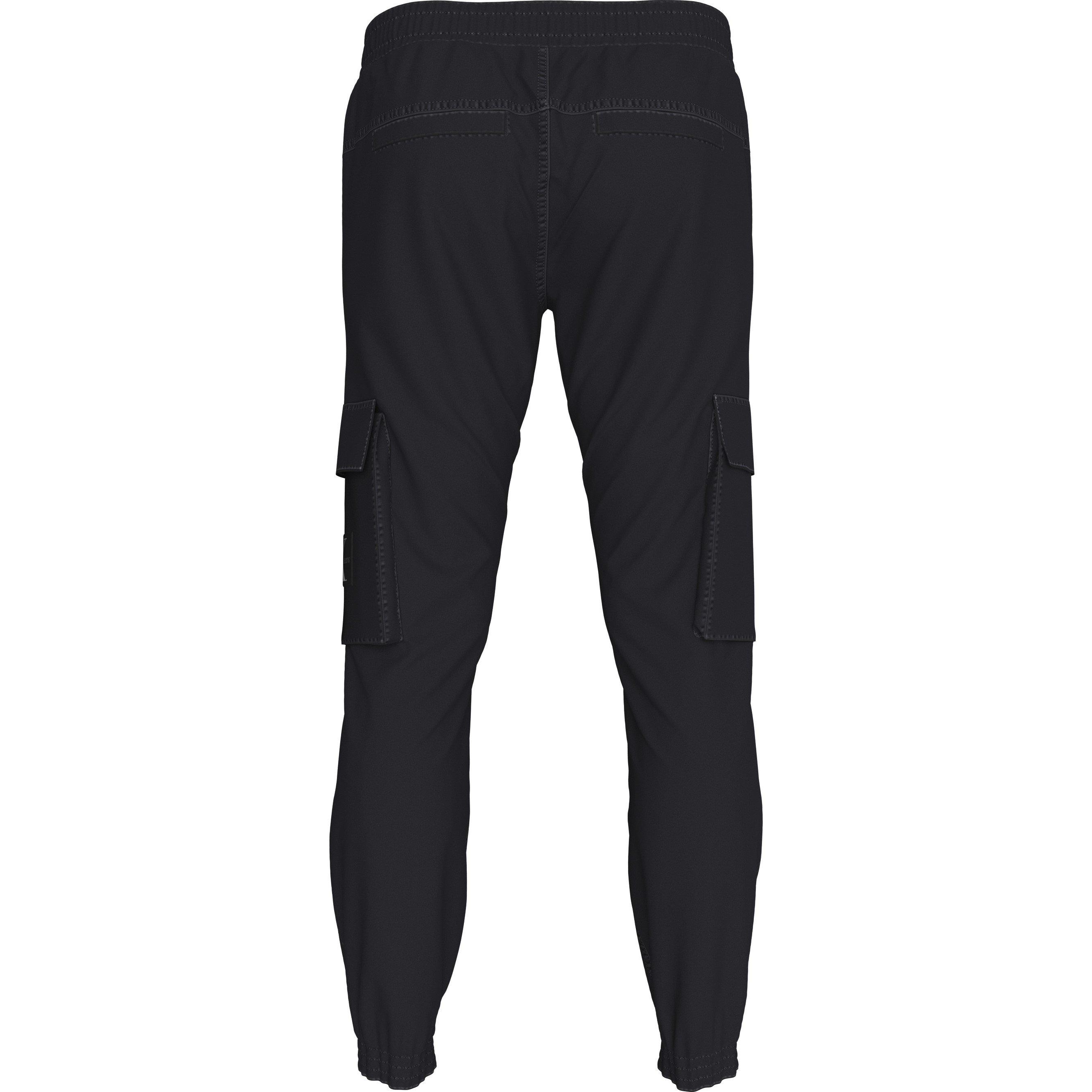 Ck Black BEH - Calvin Klein Jeans - Men's Skinny Washed Cargo Trousers - 5