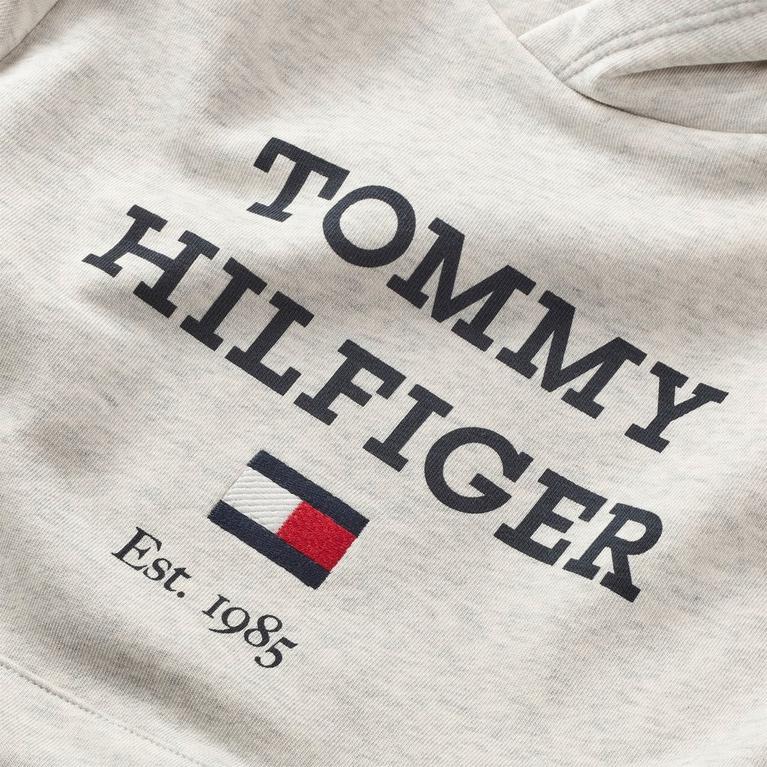 S-Box Ss 3 Erkek Siyah T-Shirt - Tommy Hilfiger - Logo Hoodie Sweatset Juniors - 6