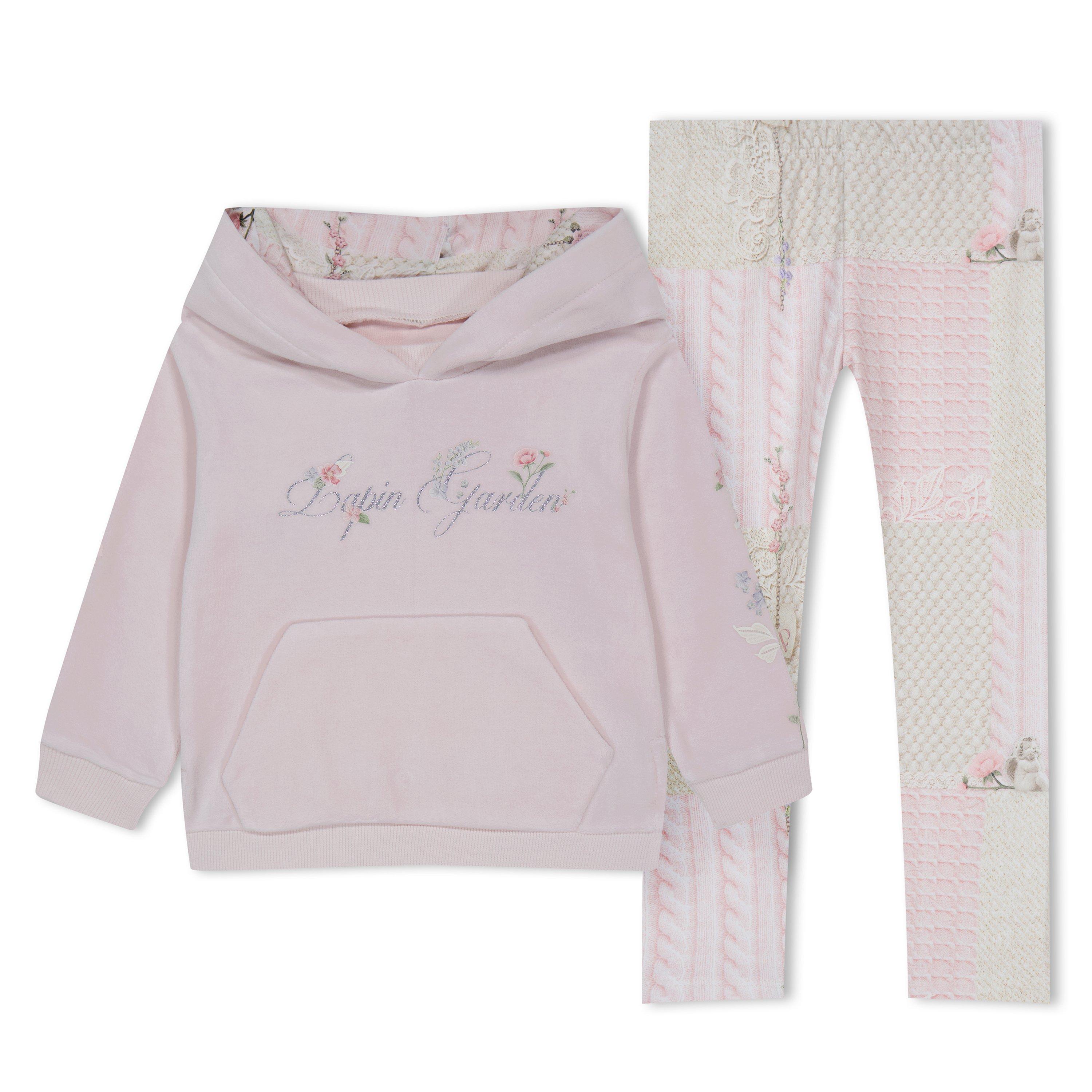 Salmon 673 - LAPIN HOUSE - Kids' Leggings and Hoodie Set - 1