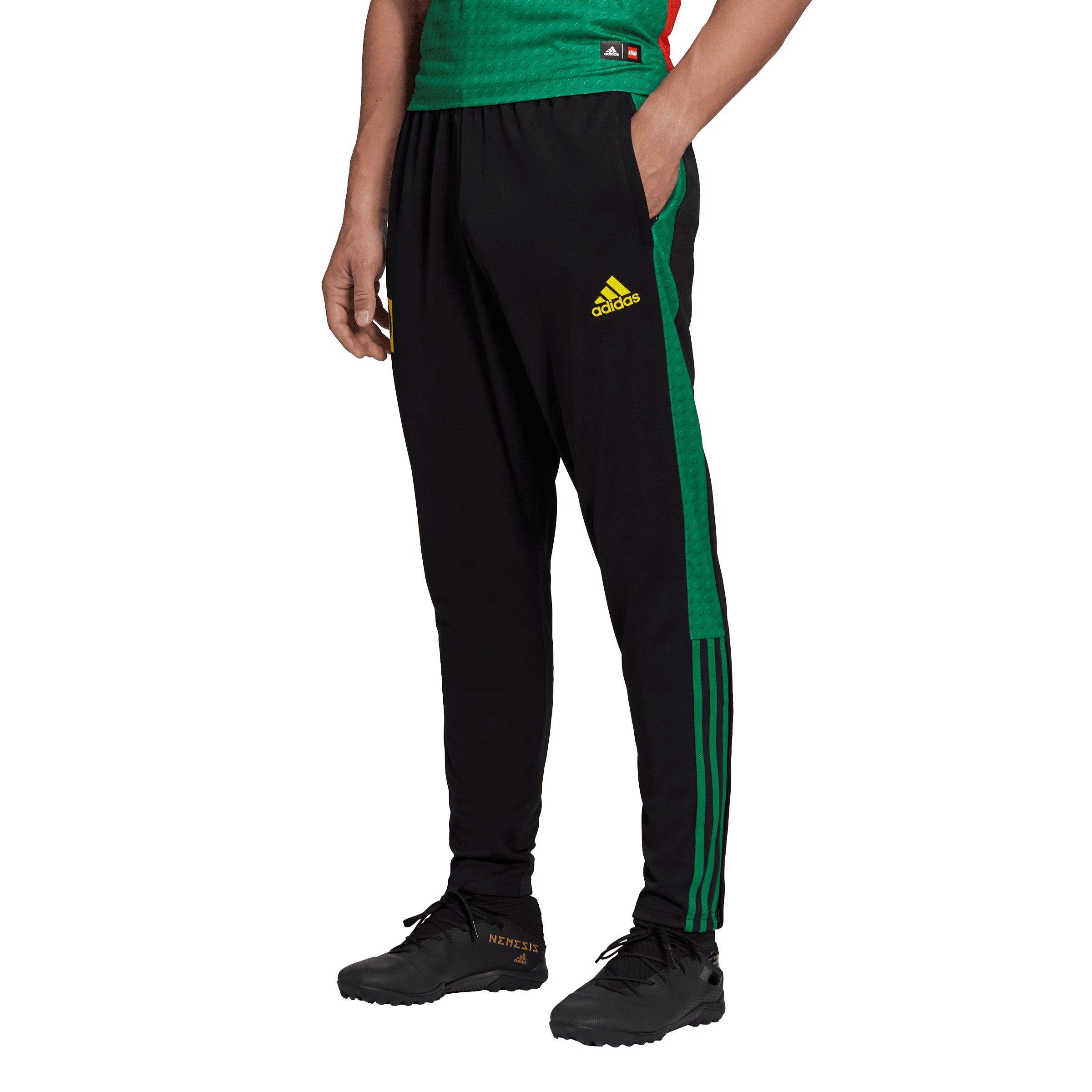 Adidas neon green pants best sale