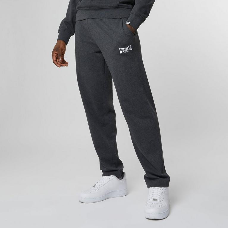 Charcoal Marl - Lonsdale - Lightweight Joggers Mens - 1