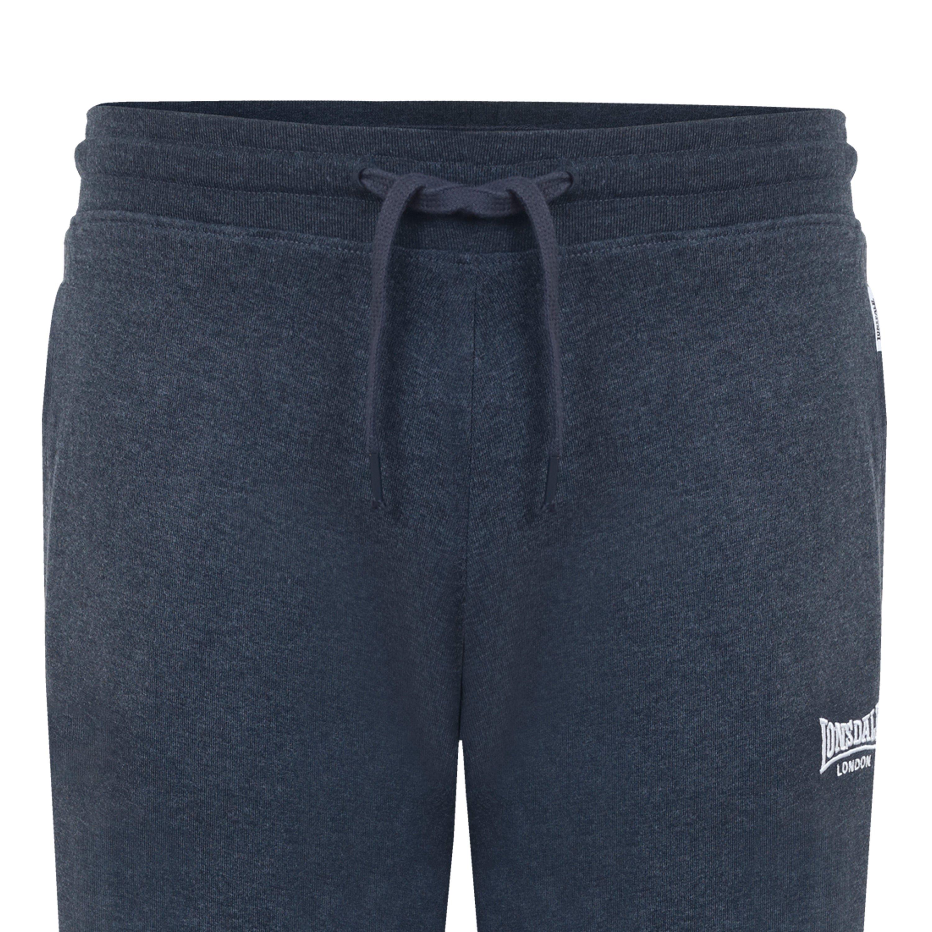 Charcoal Marl - Lonsdale - Lightweight Joggers Mens - 4
