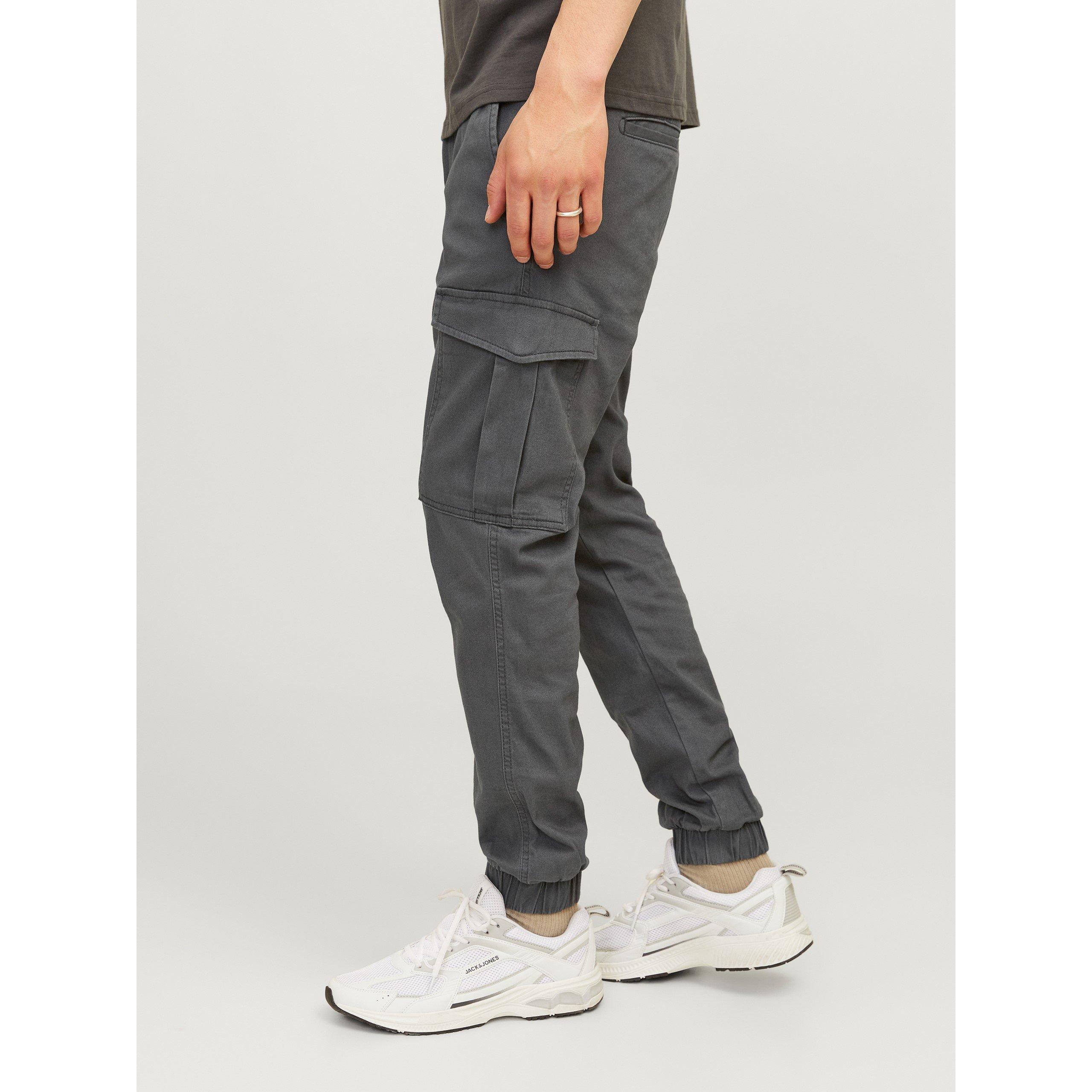 Asphalt - Jack and Jones - Tapered Cargo Trousers - 2