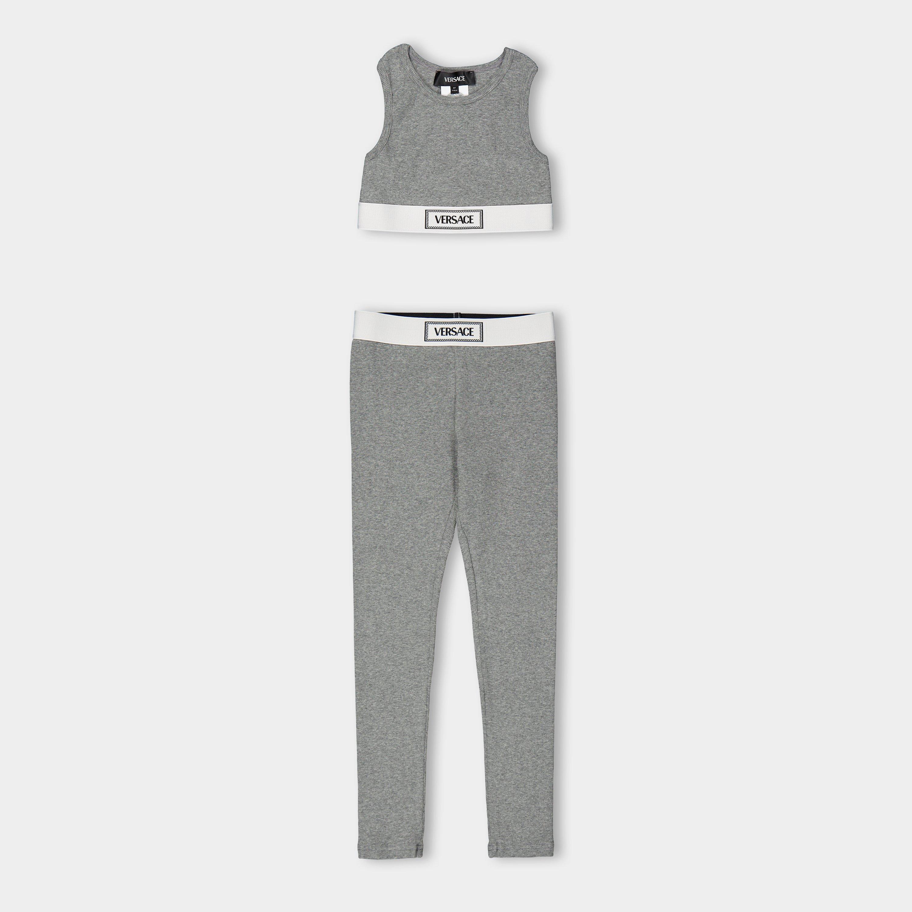 Grey 1E130 - Versace - Kids' Top and Leggings Set Clothing - 1