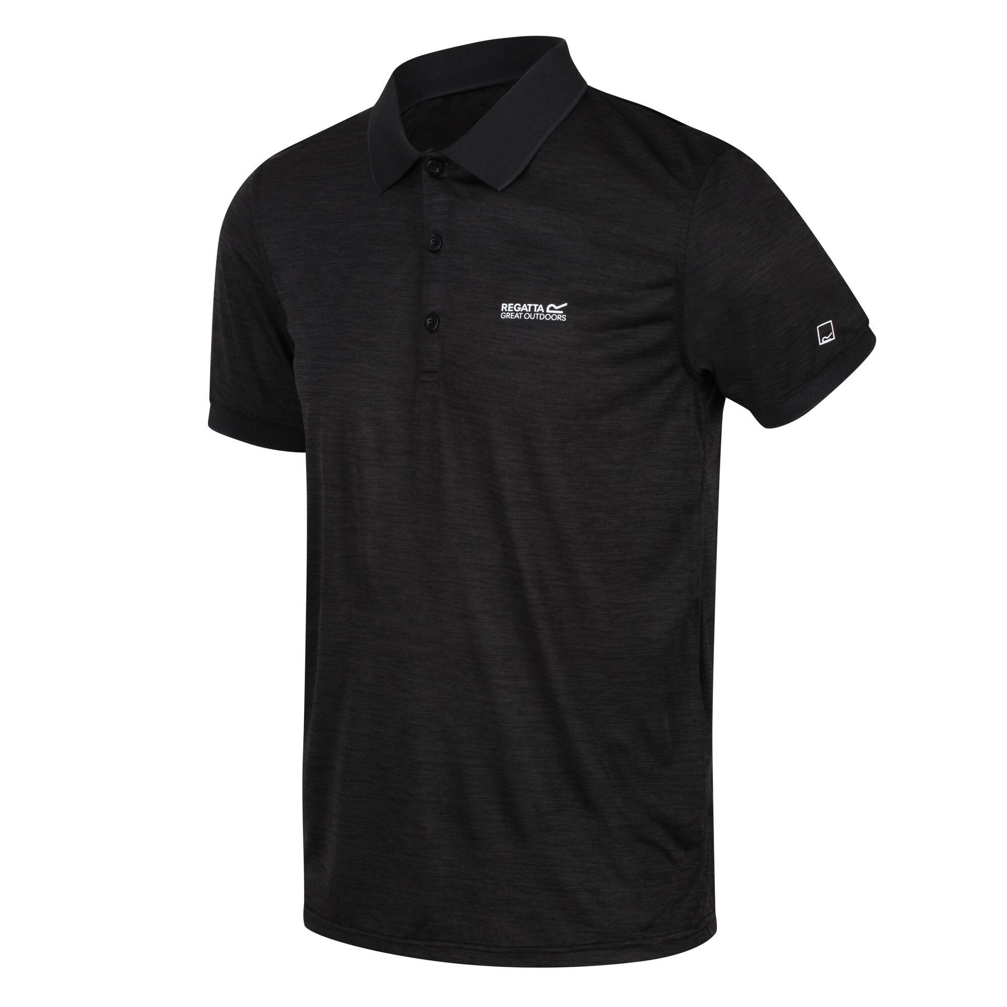 Regatta Men's Remex Ii Quick-Drying Polo Shirts - Black - S
