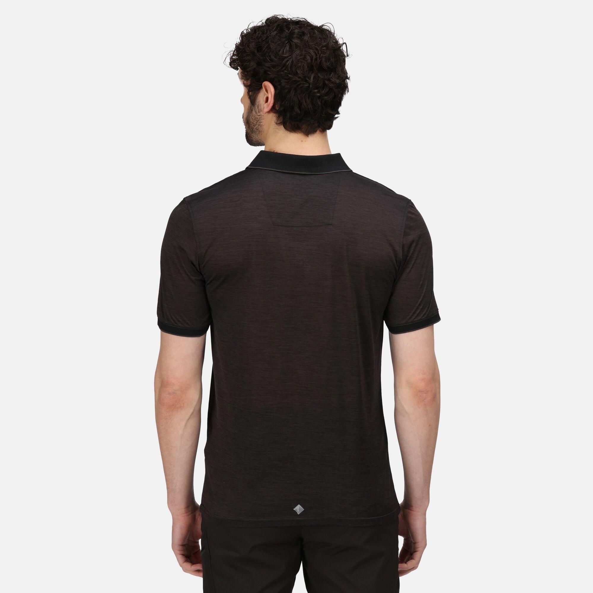 Black - Regatta - Mens Remex II Quick-Drying Polo Shirts - 11