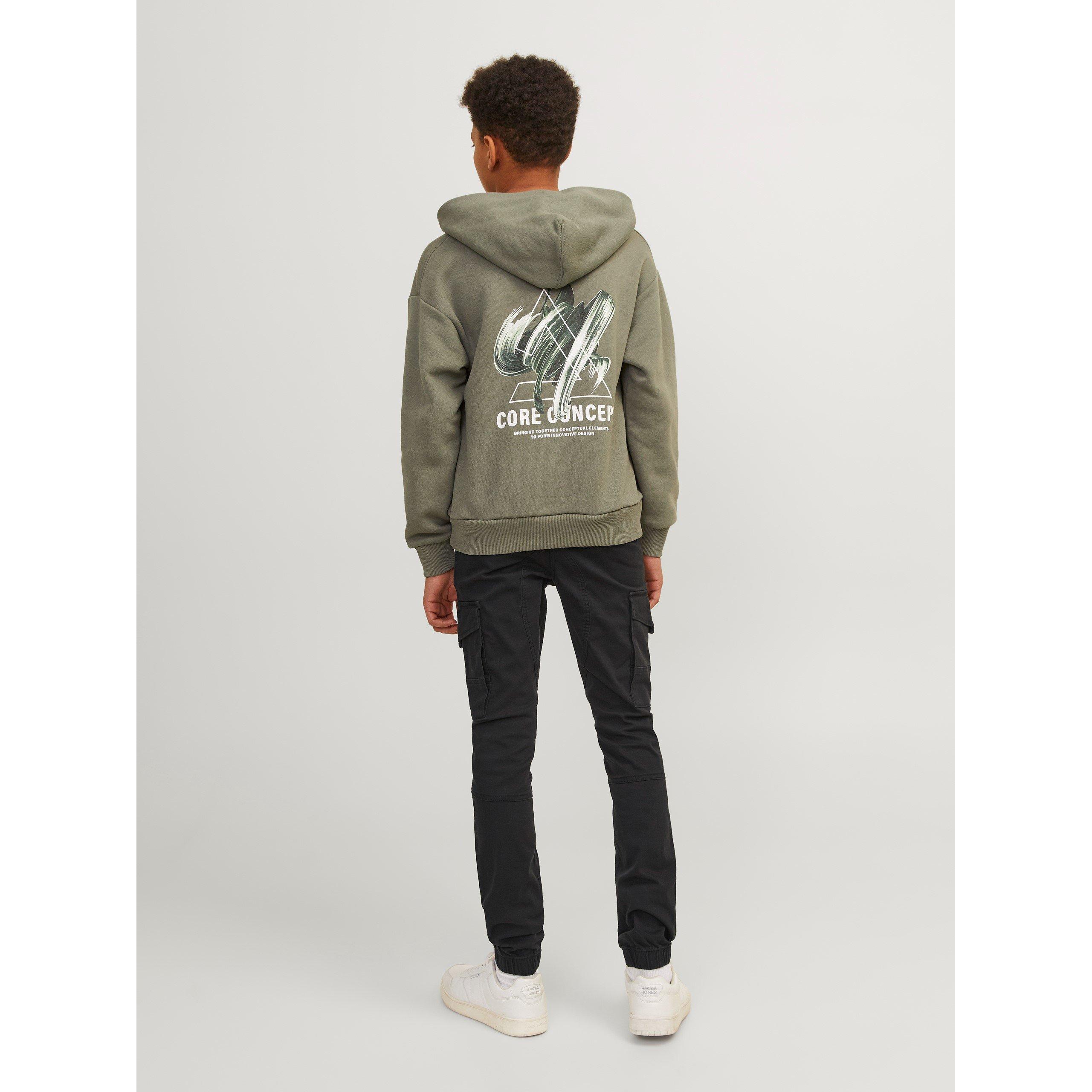Schwarz - Jack and Jones - Paul Flake Slim Stretch Cuffed Cargo Pants Junior - 5