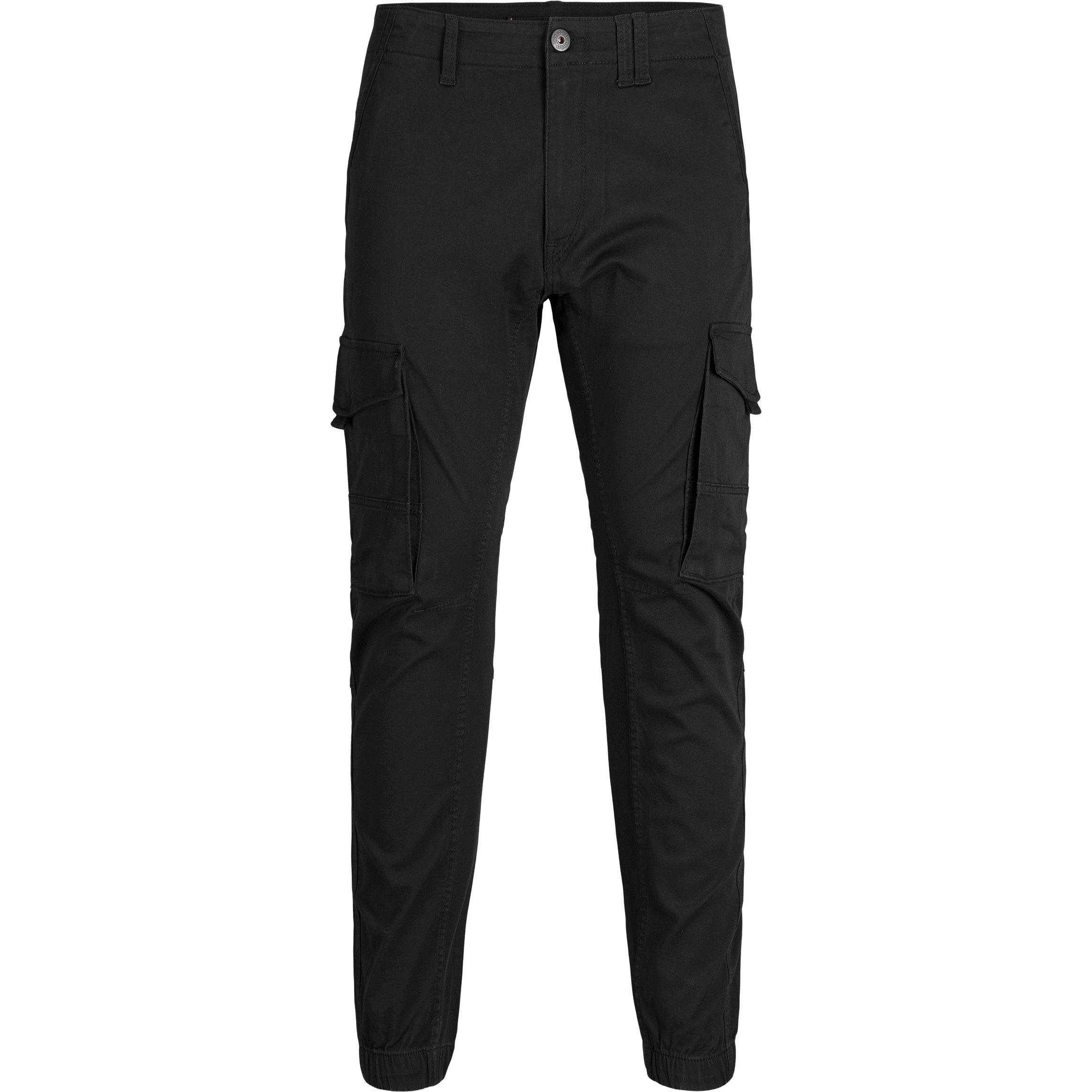 Schwarz - Jack and Jones - Paul Flake Slim Stretch Cuffed Cargo Pants Junior - 6