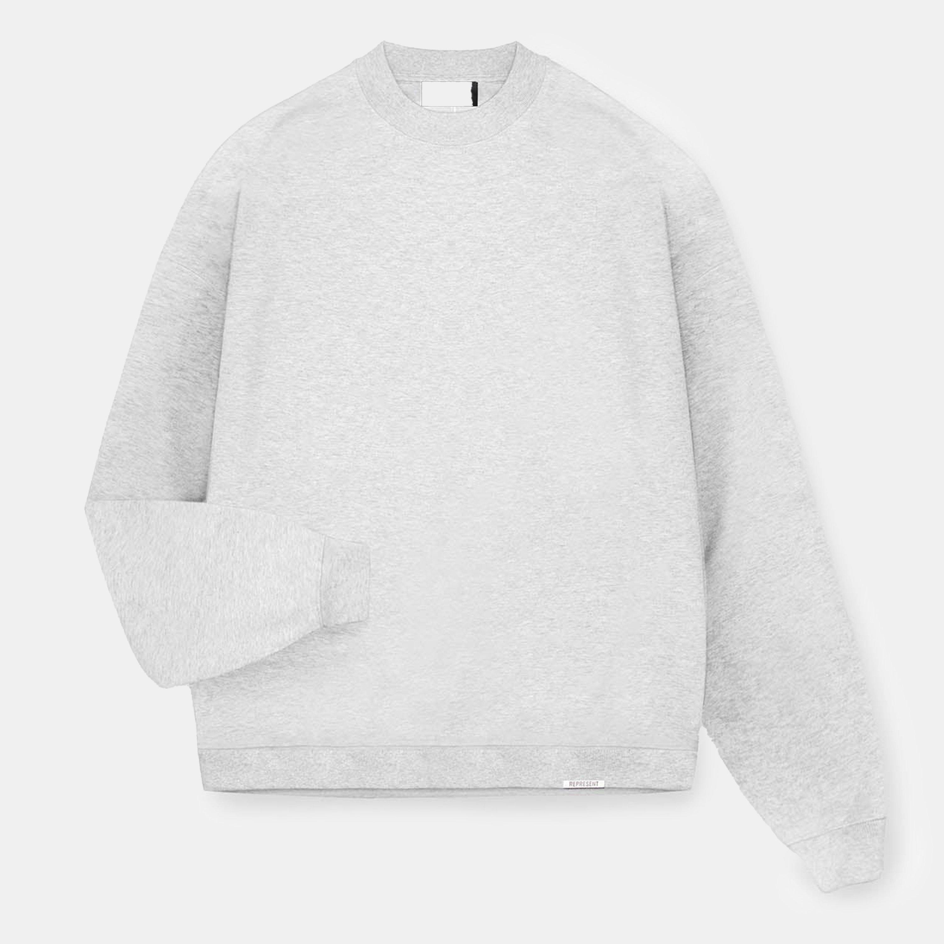 Represent Men's Initial Long Sleeve Crew Sweatshirt - Ice Grey Marl - XS