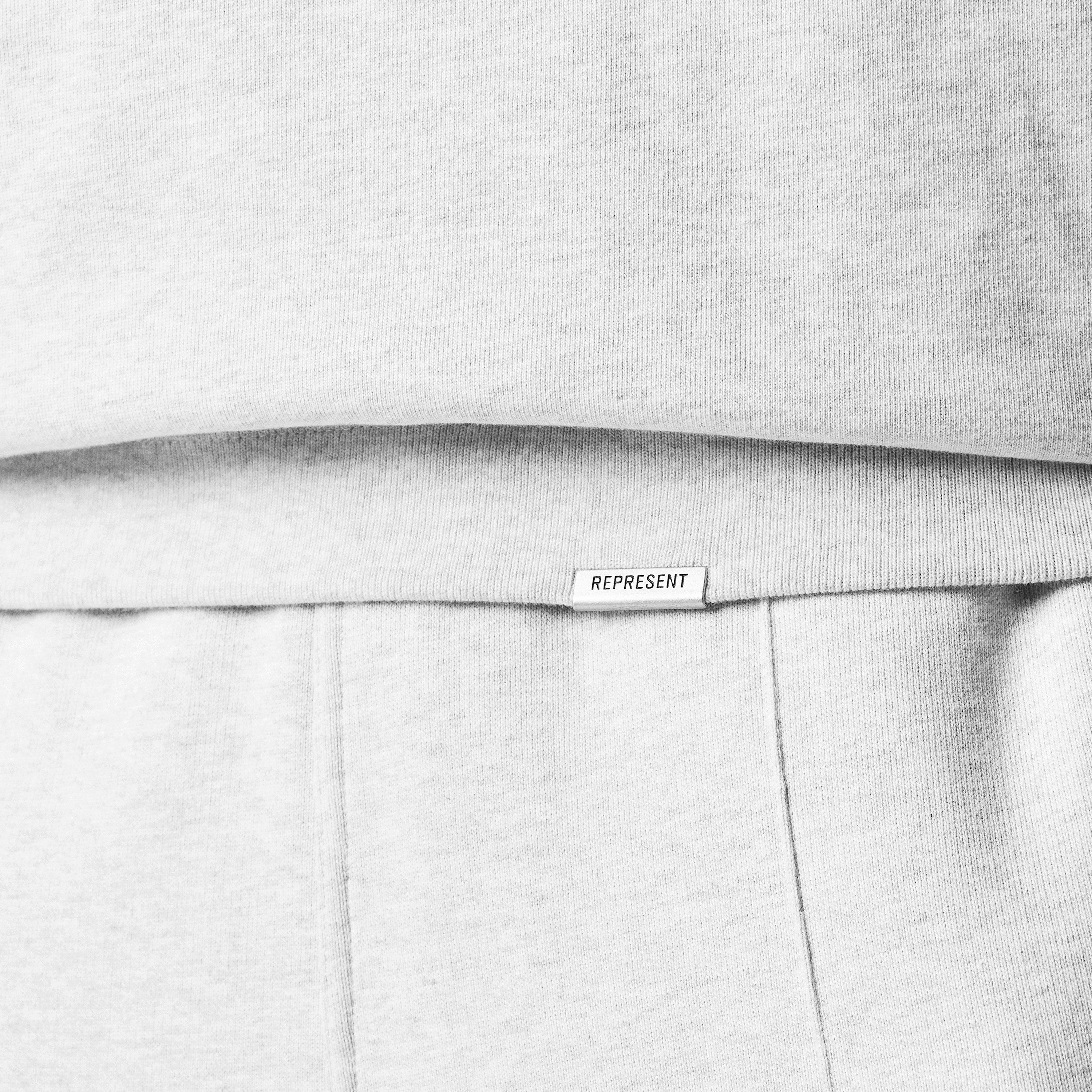 Ice Grey Marl - Represent - Men's Initial Long Sleeve Crew Sweatshirt - 5