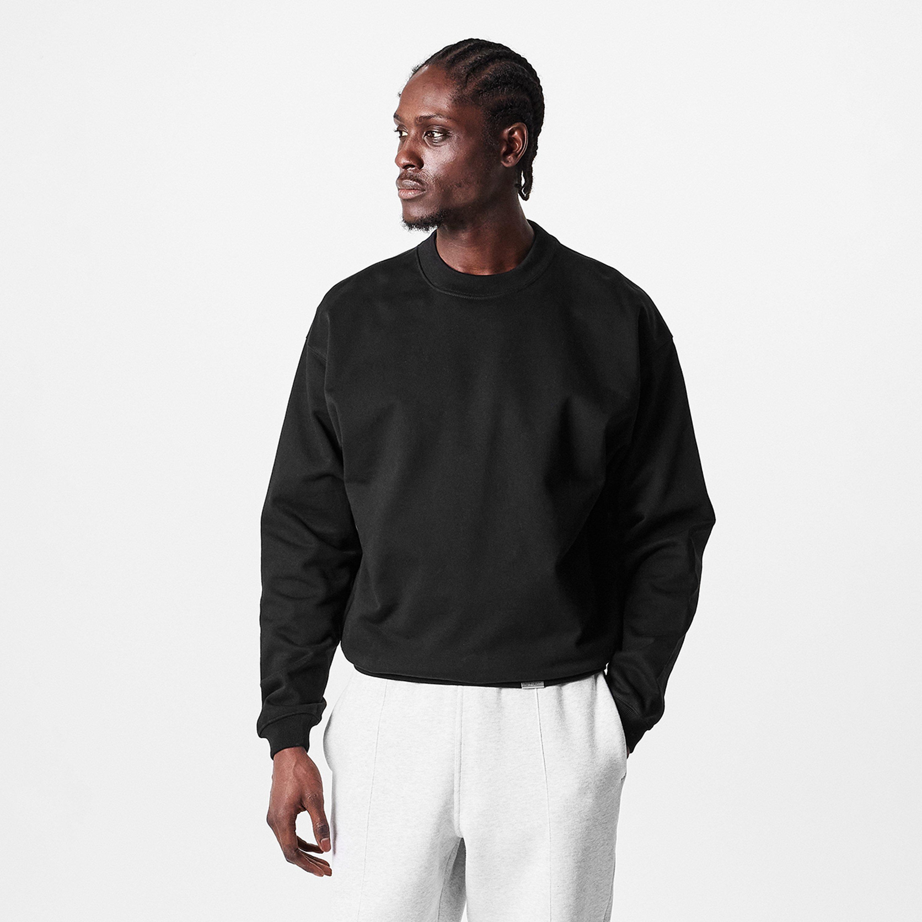 Black - Represent - Men's Rep Initial Sweatshirt, Minimalist Design - 3