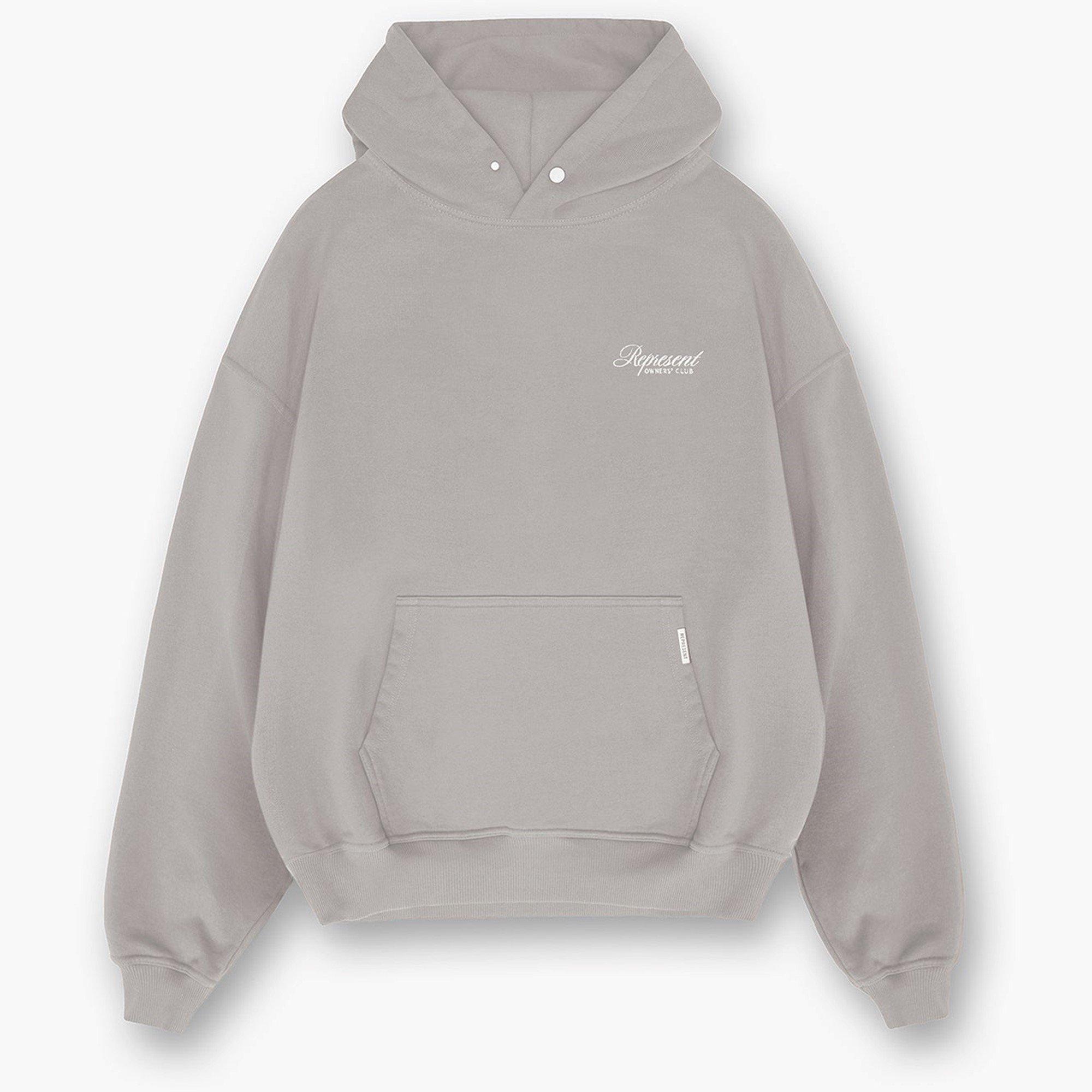 Slate - Represent - Men's Owner's Script Hoodie, Water-Based Screen Print - 1