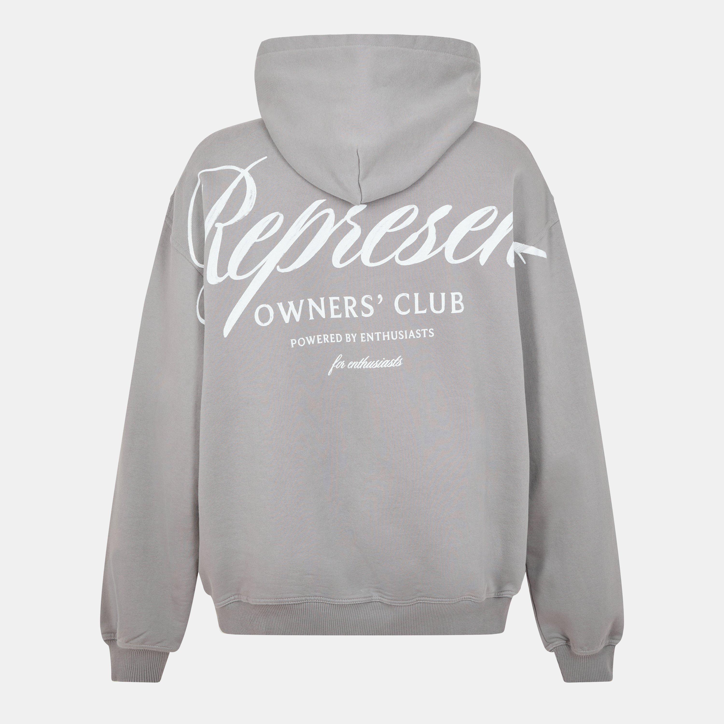 Slate - Represent - Men's Owner's Script Hoodie, Water-Based Screen Print - 2