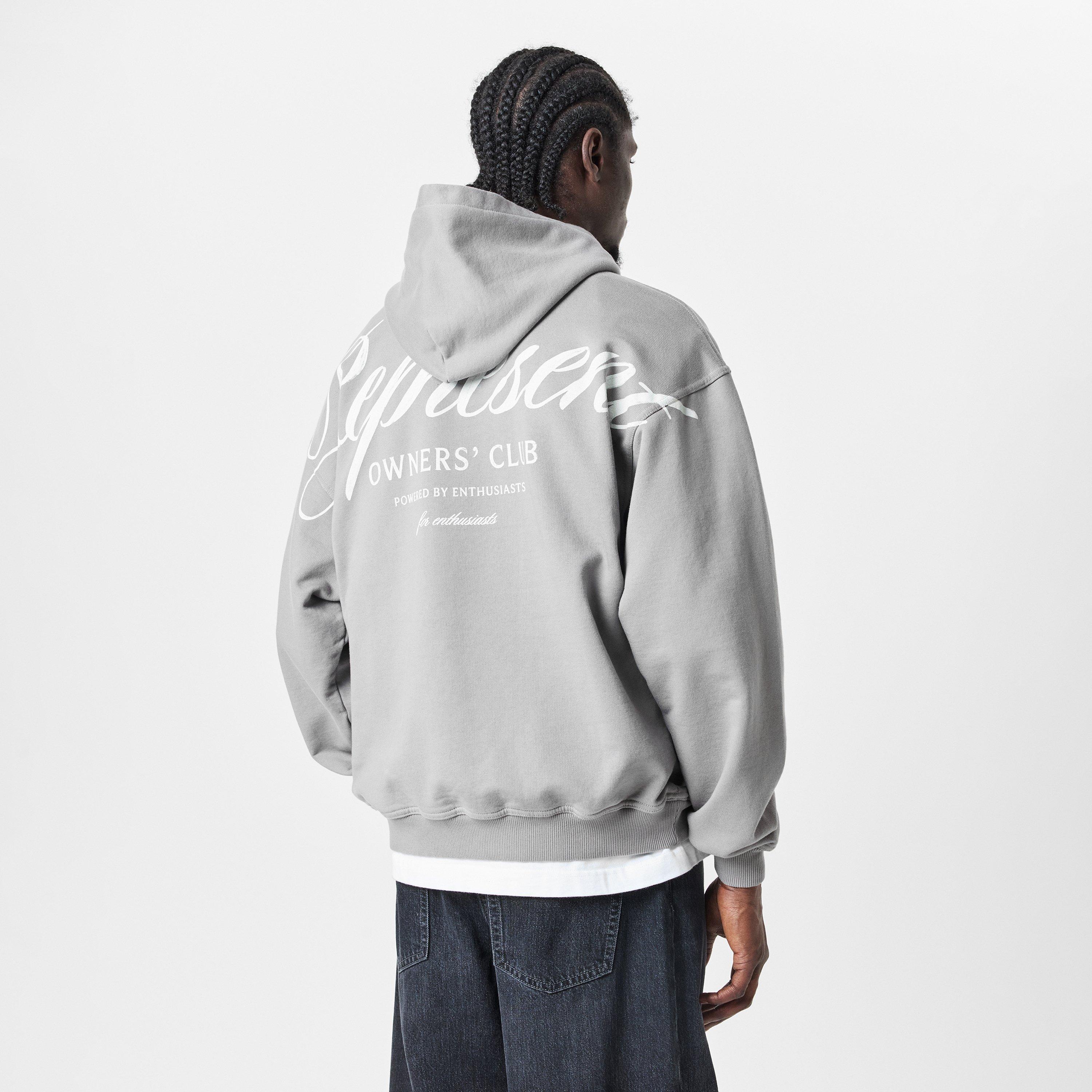 Slate - Represent - Men's Owner's Script Hoodie, Water-Based Screen Print - 4