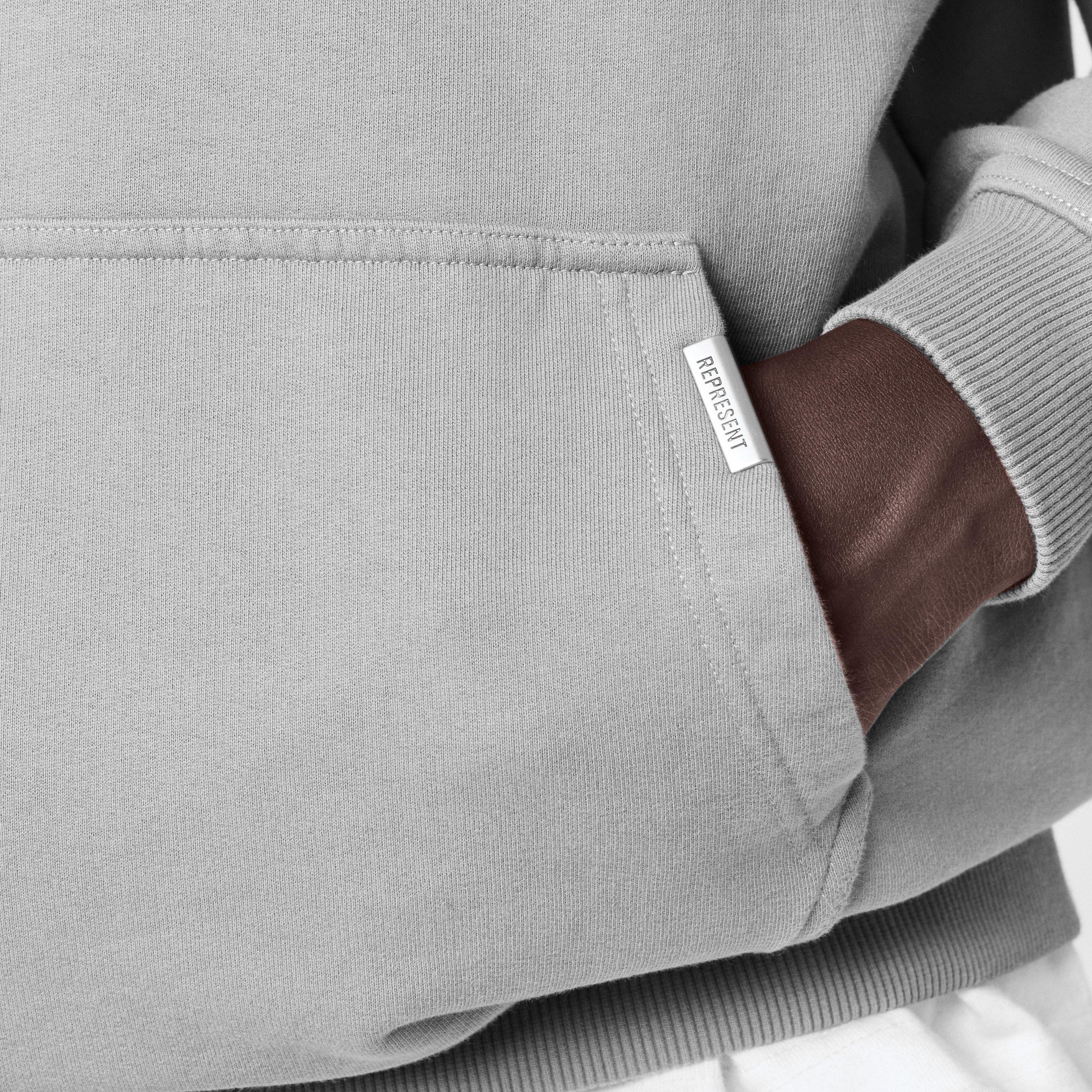 Slate - Represent - Men's Owner's Script Hoodie, Water-Based Screen Print - 5