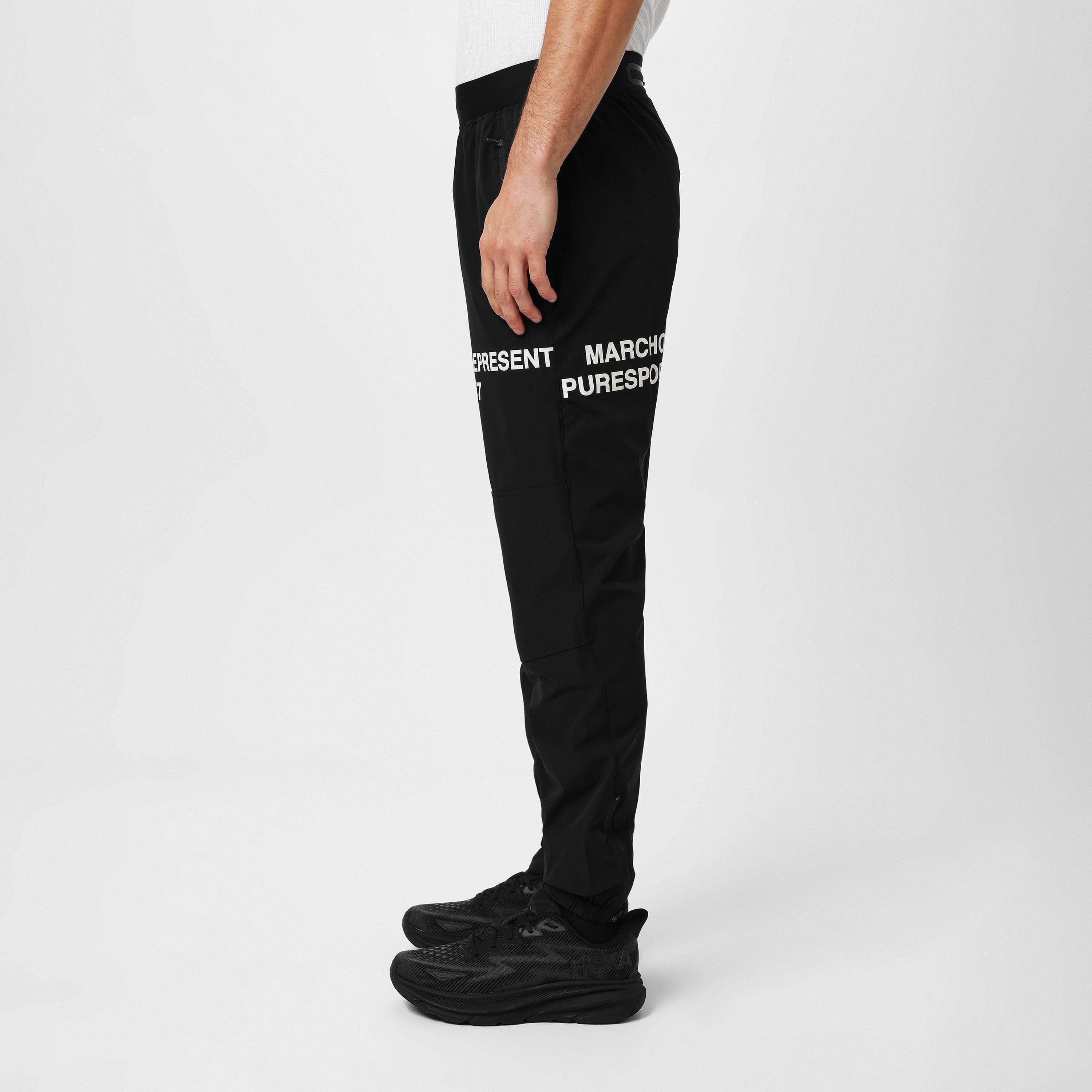 Jet Black - Represent 247 - 247 X Puresport X Marchon Performance Tracksuit Bottoms - 2