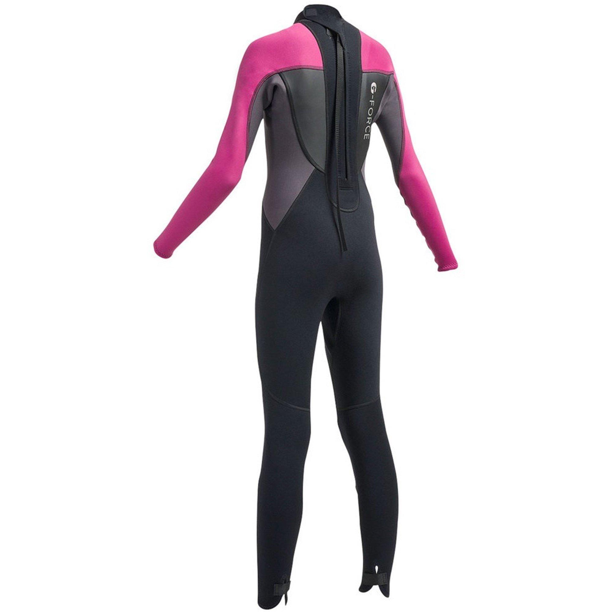 Blk/Pink - Gul - G-Force 3mm Flatlock Junior Steamer - 2