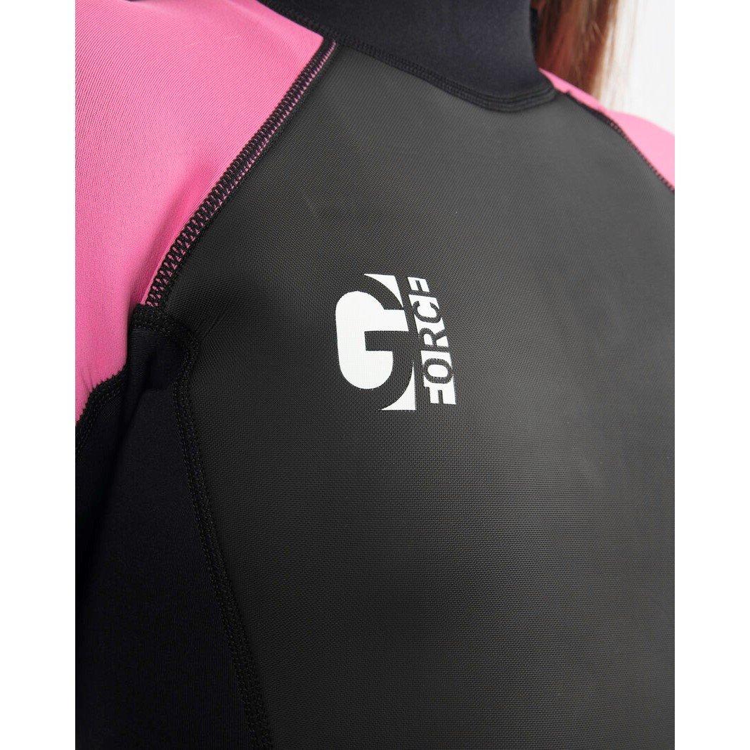 Blk/Pink - Gul - G-Force 3mm Flatlock Junior Steamer - 3