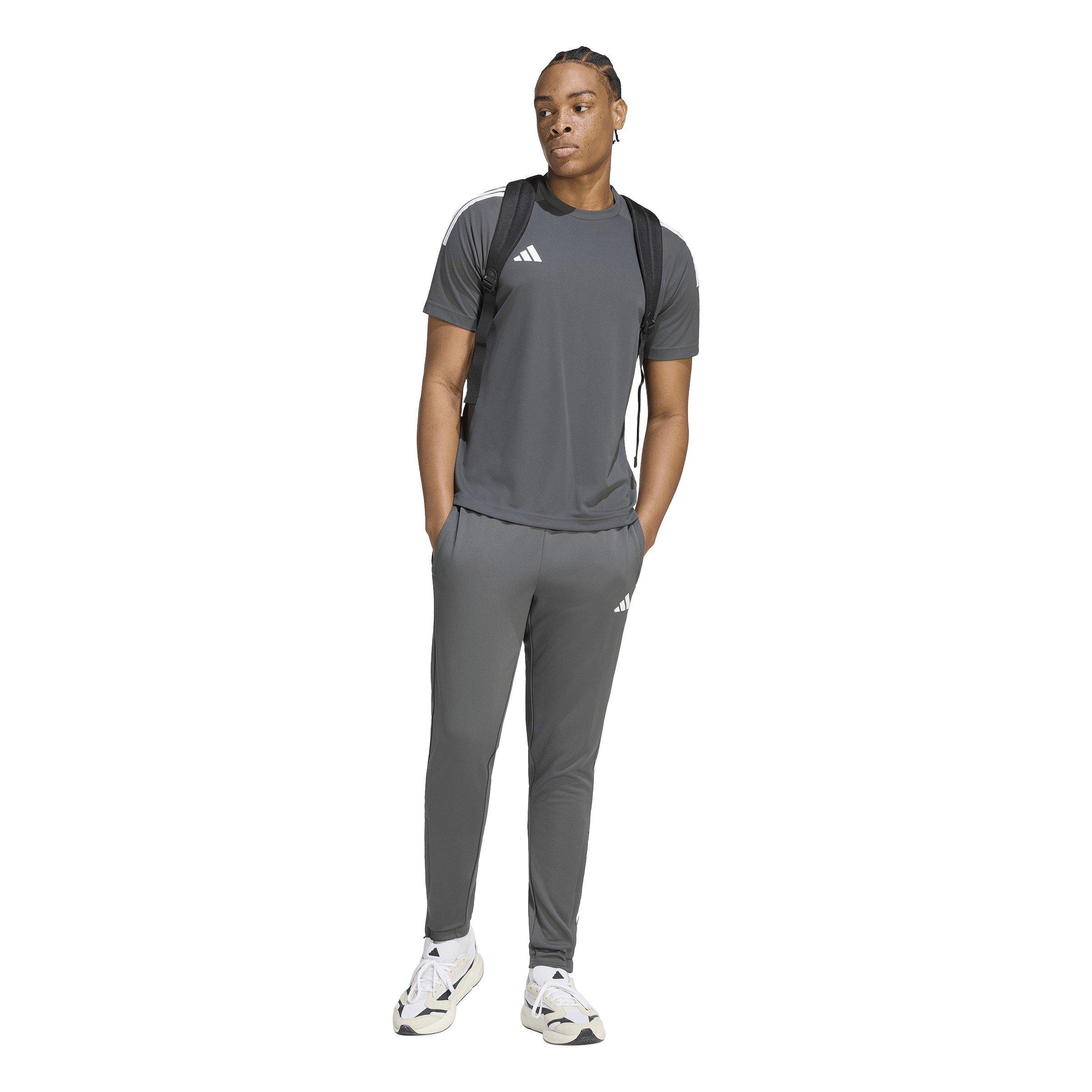 Charcoal/White - adidas - Mens Football Sereno Pants Slim - 6