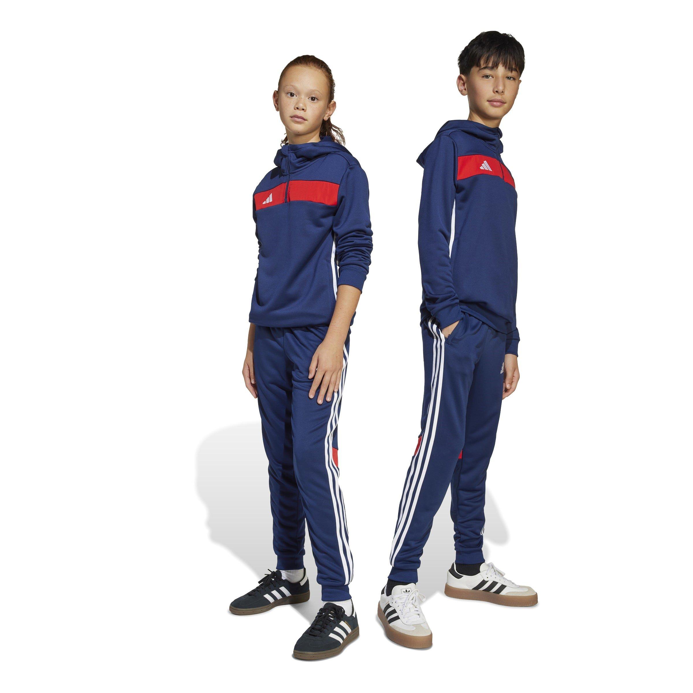 Navy Blue/Red - adidas - Tiro 25 Essentials Sweat Tracksuit Bottoms Kids - 2