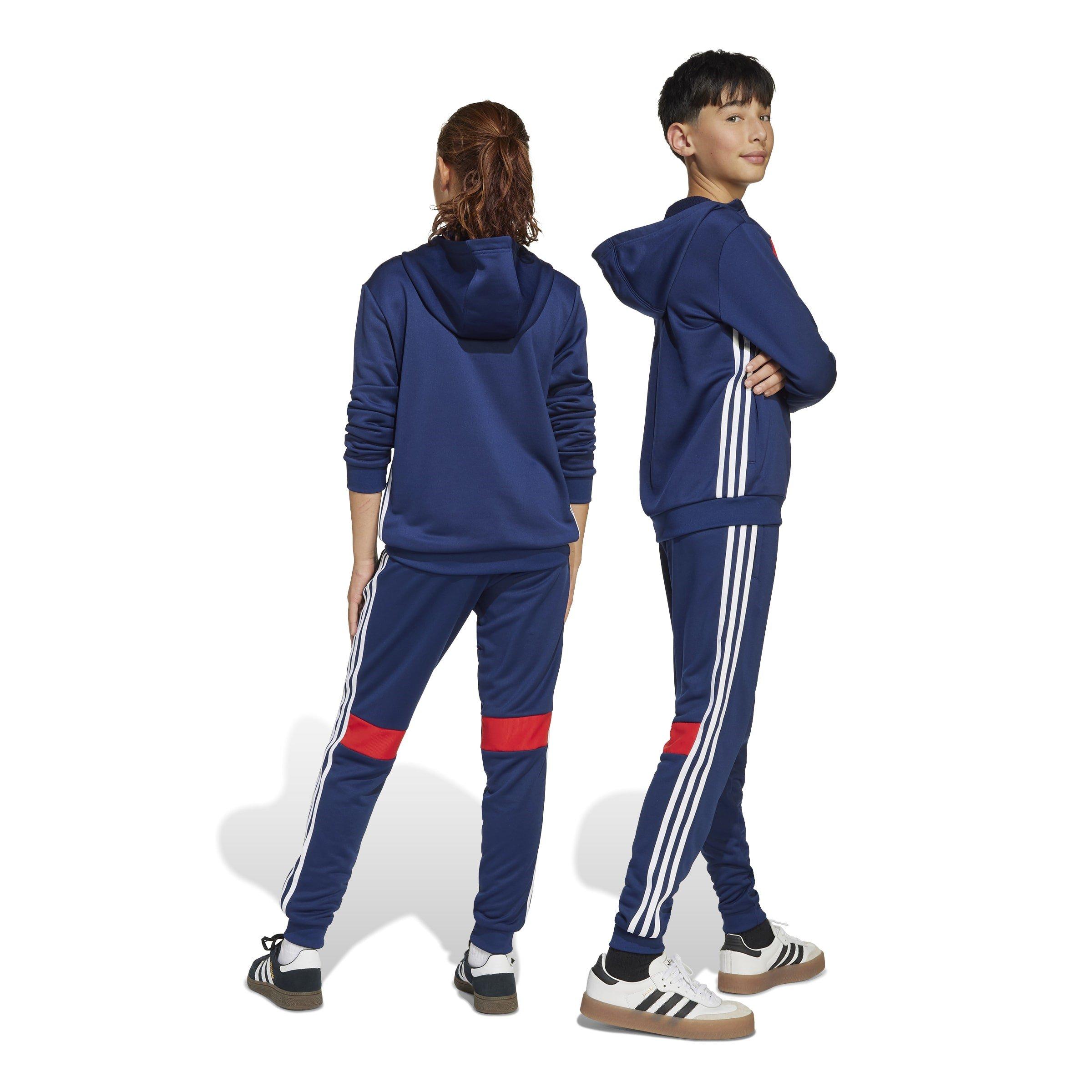 Navy Blue/Red - adidas - Tiro 25 Essentials Sweat Tracksuit Bottoms Kids - 3