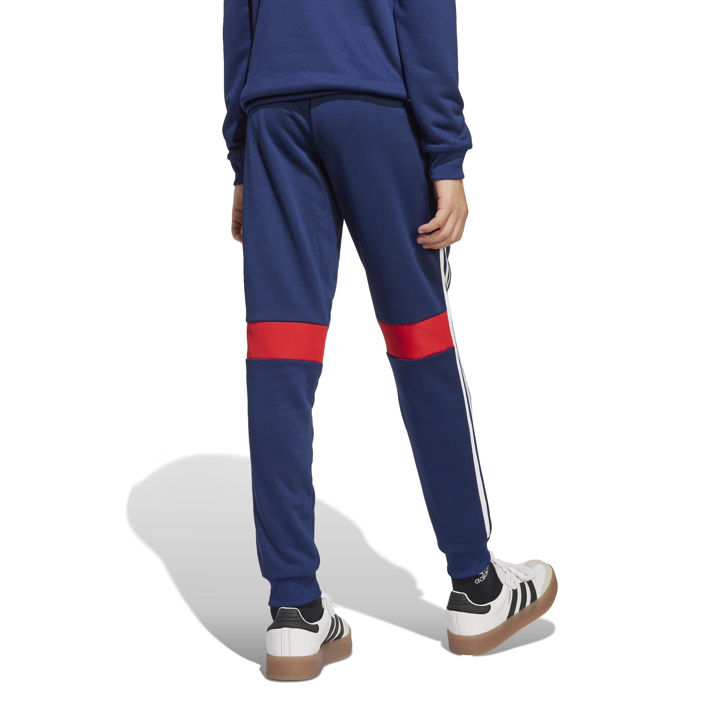 Navy Blue/Red - adidas - Tiro 25 Essentials Sweat Tracksuit Bottoms Kids - 5