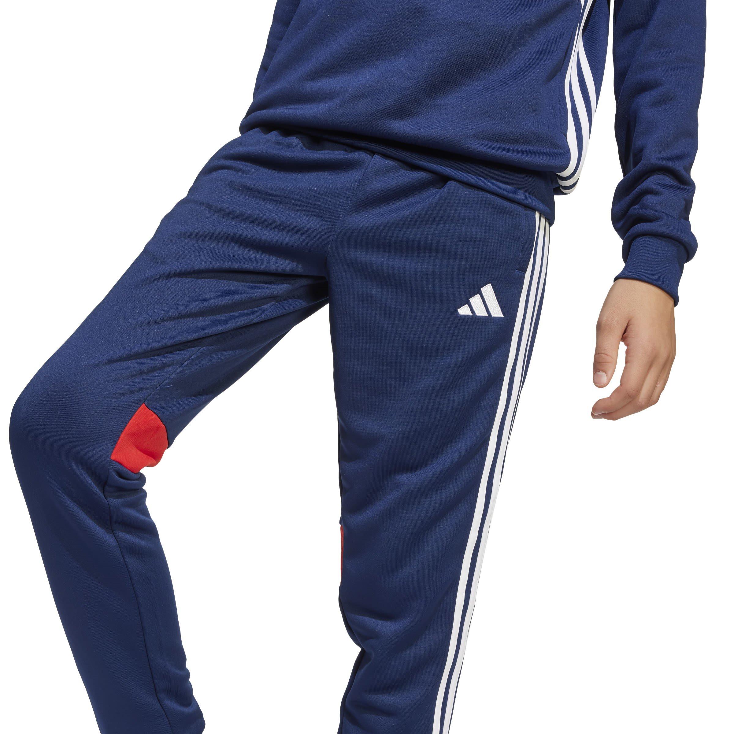 Navy Blue/Red - adidas - Tiro 25 Essentials Sweat Tracksuit Bottoms Kids - 6